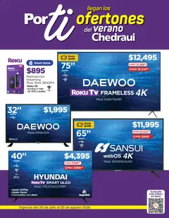 Vista previa de Chedraui folleto Por Ti ofertones, nuevo folleto de la tienda, válido en México a partir del 20/07/2026