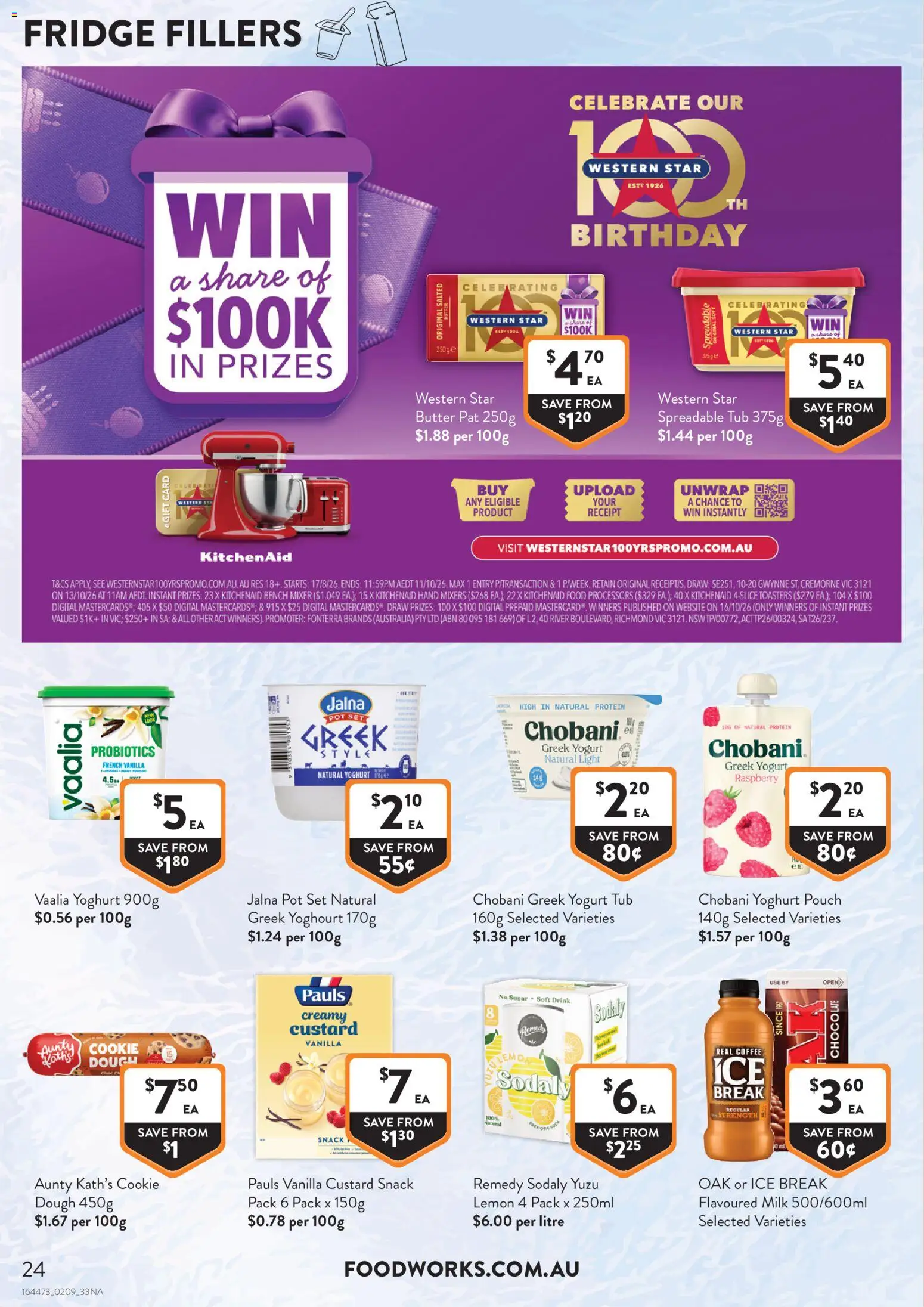 Foodworks catalogue - valid from 02/09/2026 | Page: 24 | Products: Food, Yogurt, Raspberry, Bench