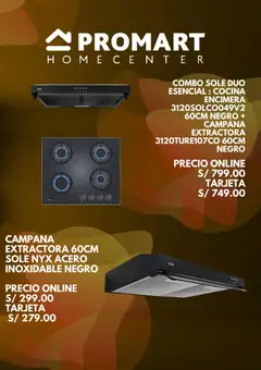Vista previa de folleto Promart catálogo de la Promart válido desde 16/07/2026 | Página: 5 | Productos: Cocina, Campana extractora