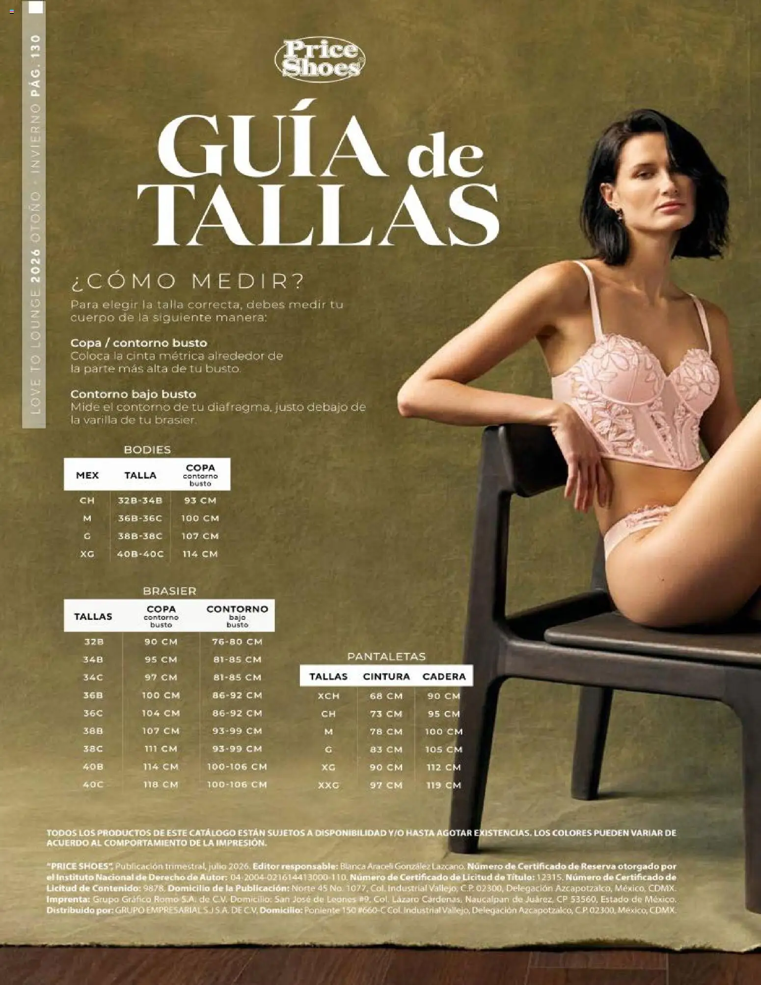 Nuevas ofertas de Price Shoes válidas en toda la República Mexicana desde el 06/08/2026. ¡Encuentra las mejores ofertas en Price Shoes catálogo Love to Lounge! | Página: 130 | Productos: Pantaletas, Contorno, Cinta, Cinta métrica