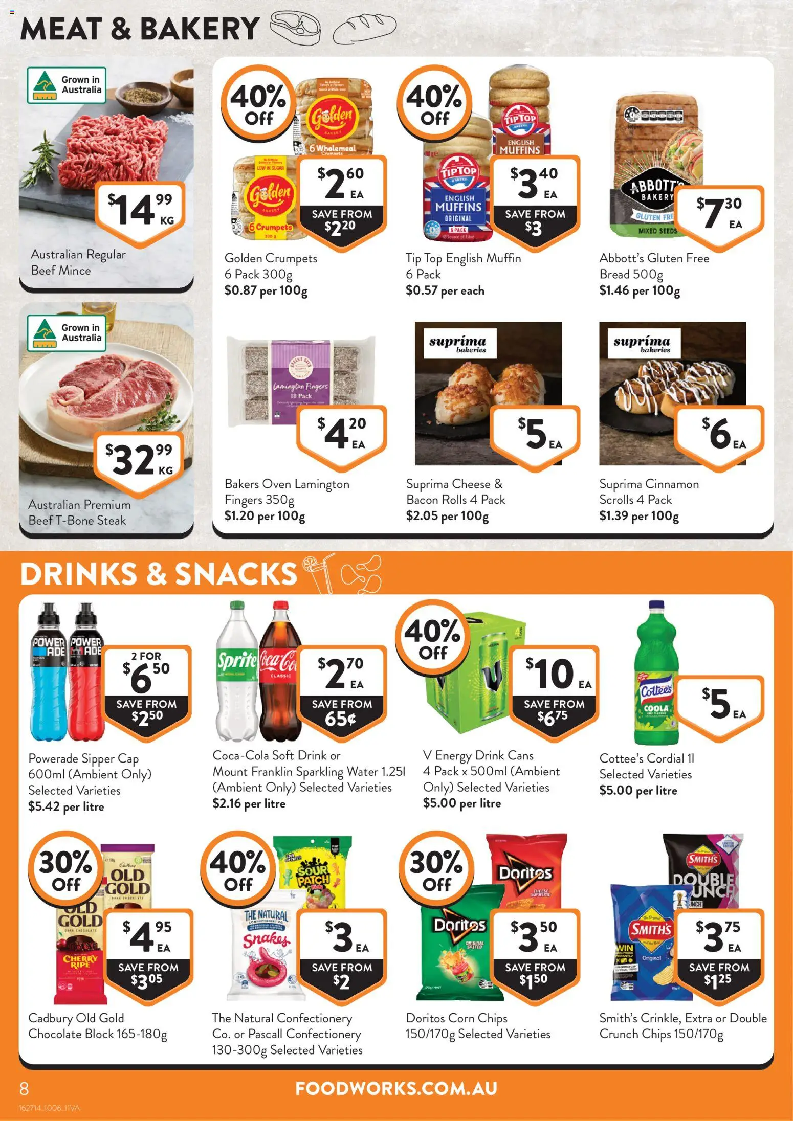 Foodworks catalogue - valid from 03.06.2026 | Page: 8 | Products: Cheese, Seeds, Water, Oven
