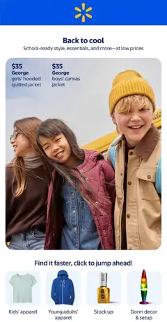 Preview of Walmart flyer - Back to cool from shop Walmart valid from Jul 30, 2026