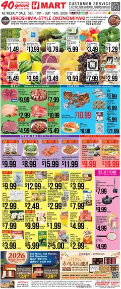 Preview of Hmart weekly ads valid from 09/10/2026