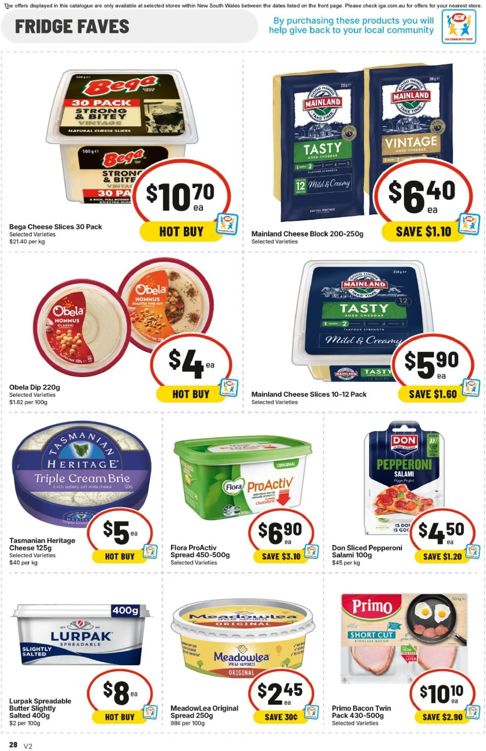 IGA catalogue - valid from 10.06.2026 | Page: 27 | Products: Cheese, Salami, Cream, Fridge