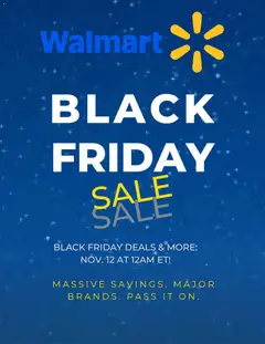Preview of Walmart - Black Friday Notice from shop Walmart valid from Oct 30, 2026