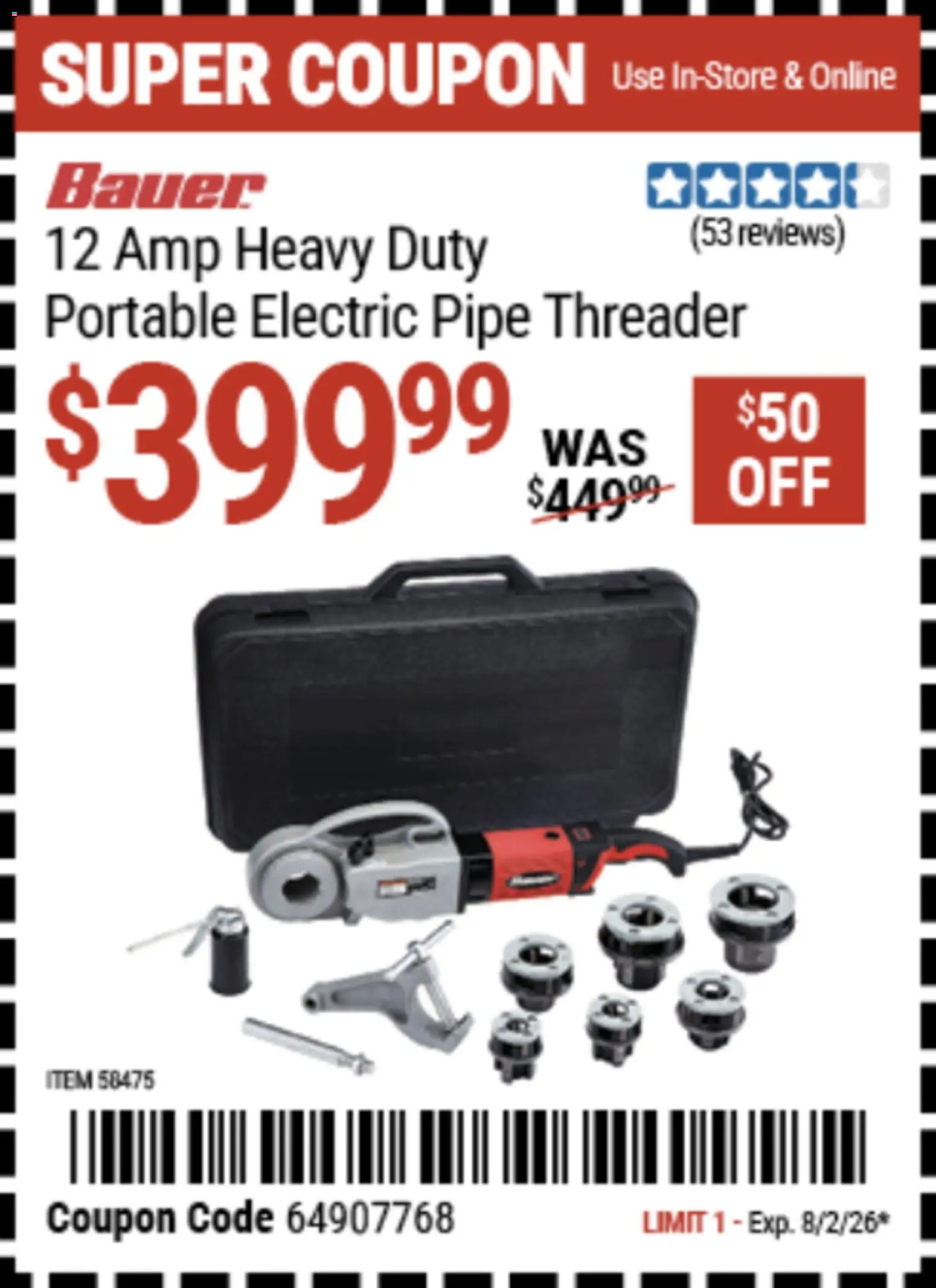 Harbor Freight Weekly Ad - valid from 07/20/2026 | Page: 19 | Products: Pipe