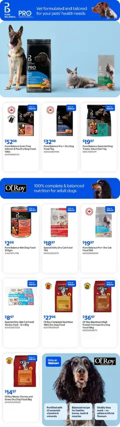 Preview of Walmart flyer - The Pet Event from shop Walmart valid from 30.04.2026 | Page: 2 | Products: Fish, Beef, Coat