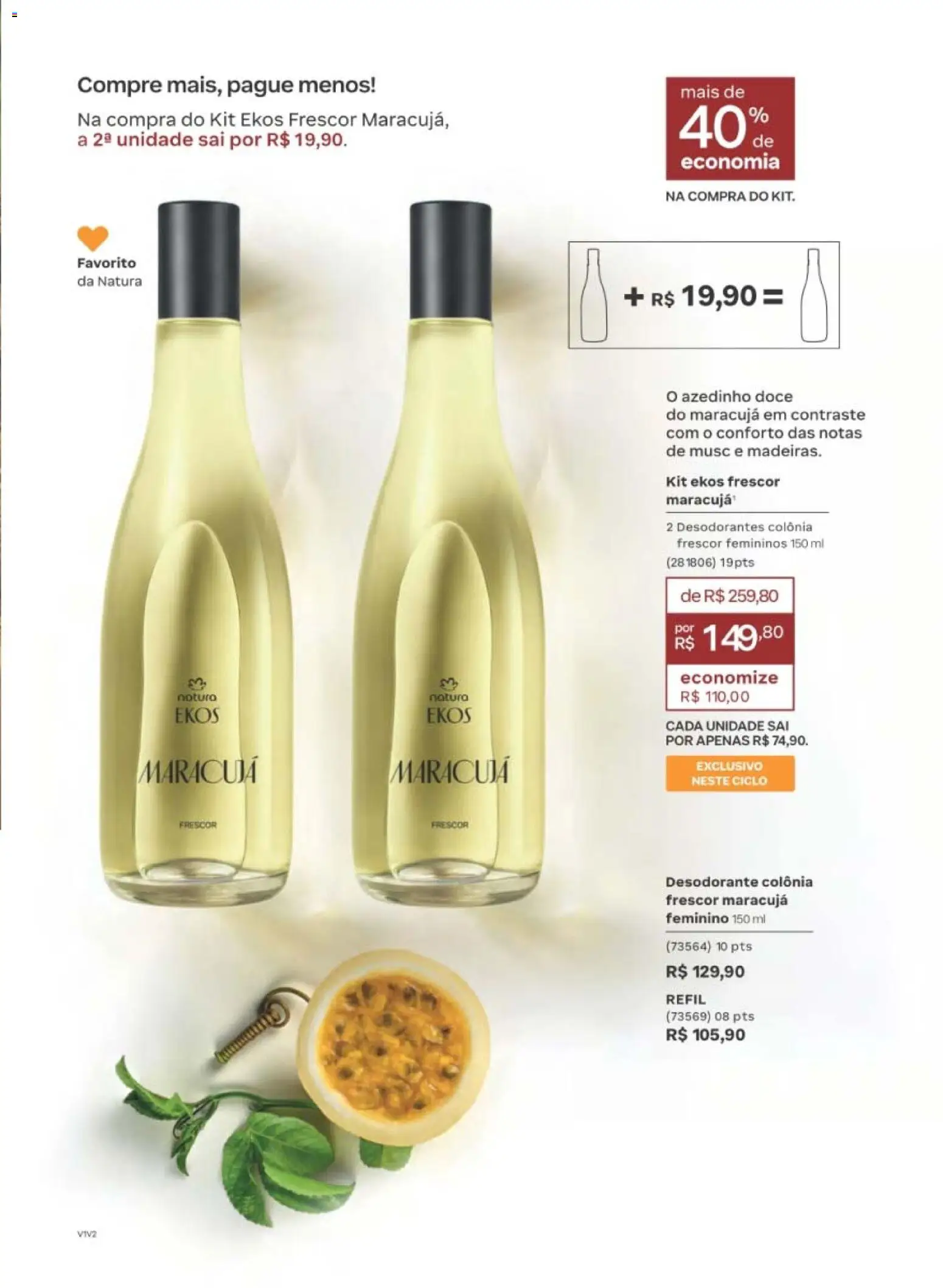 Natura Folheto - válido de 12/10/2026 | Página: 87 | Produtos: Maracujá, Desodorante, Doce