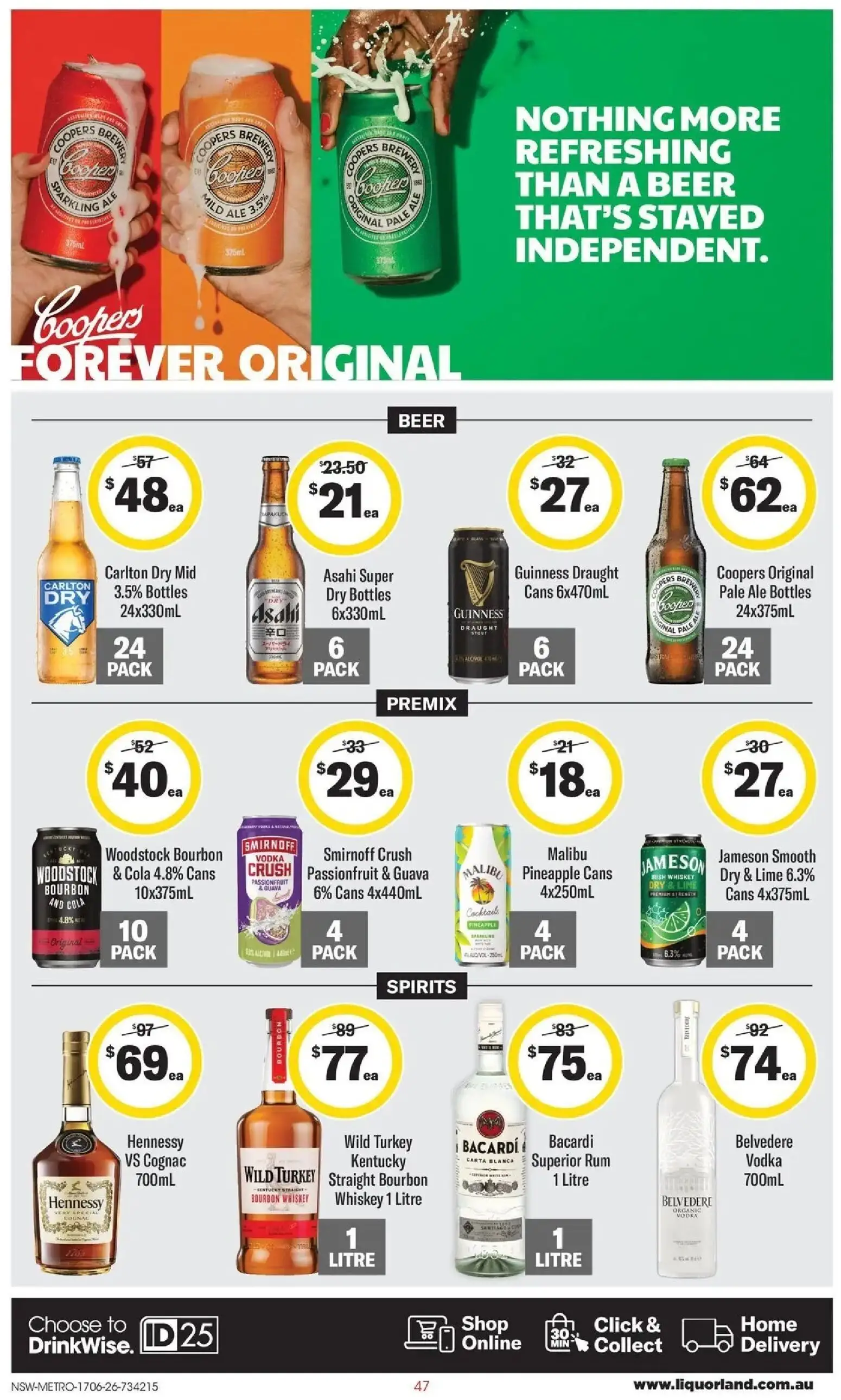 Coles catalogue - valid from 17.06.2026 | Page: 92 | Products: Pineapple, Bourbon, Whiskey, Turkey