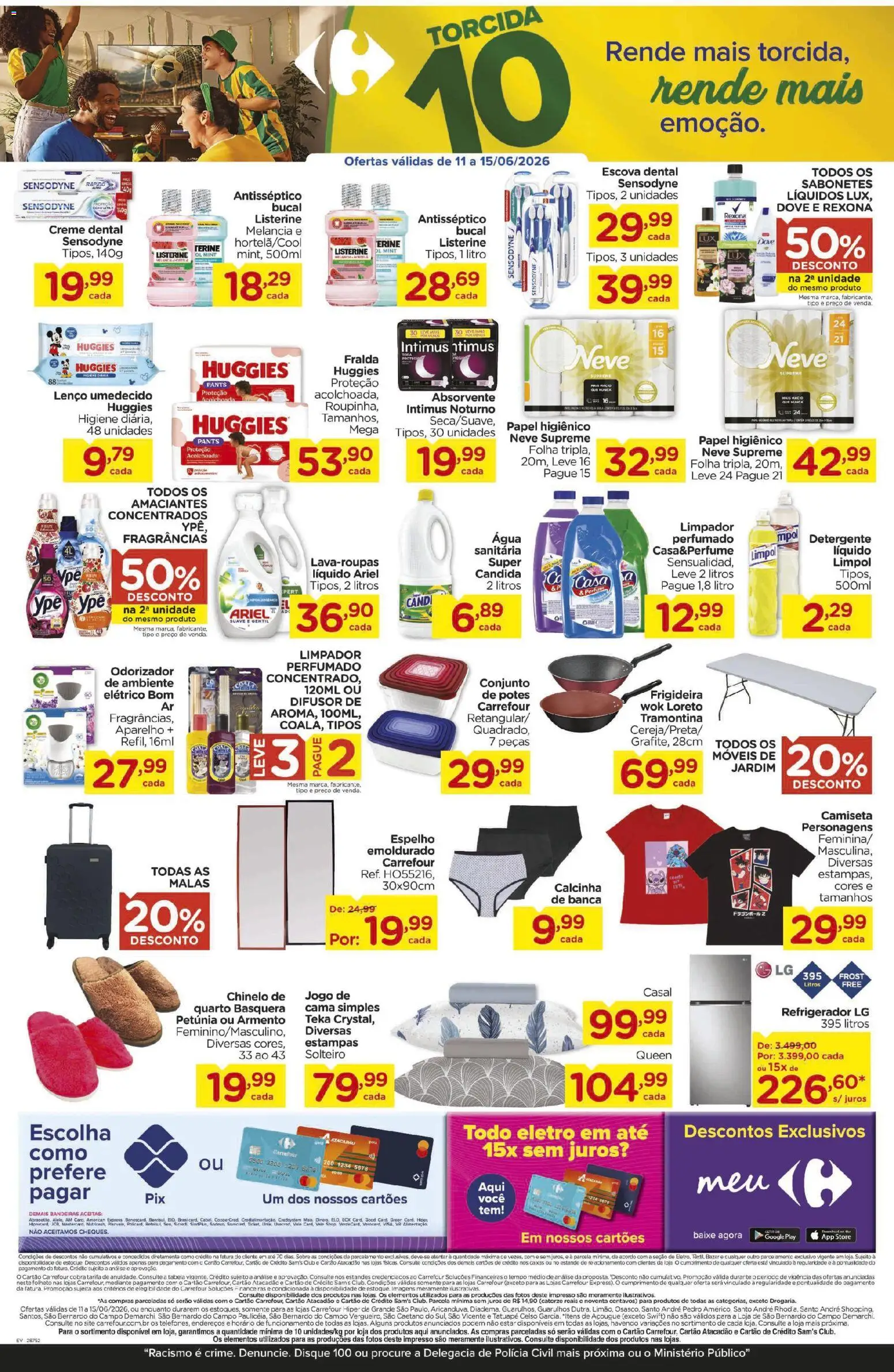 Carrefour Folheto - válido de 11.06.2026 | Página: 3 | Produtos: Difusor, Frigideira, Creme, Potes