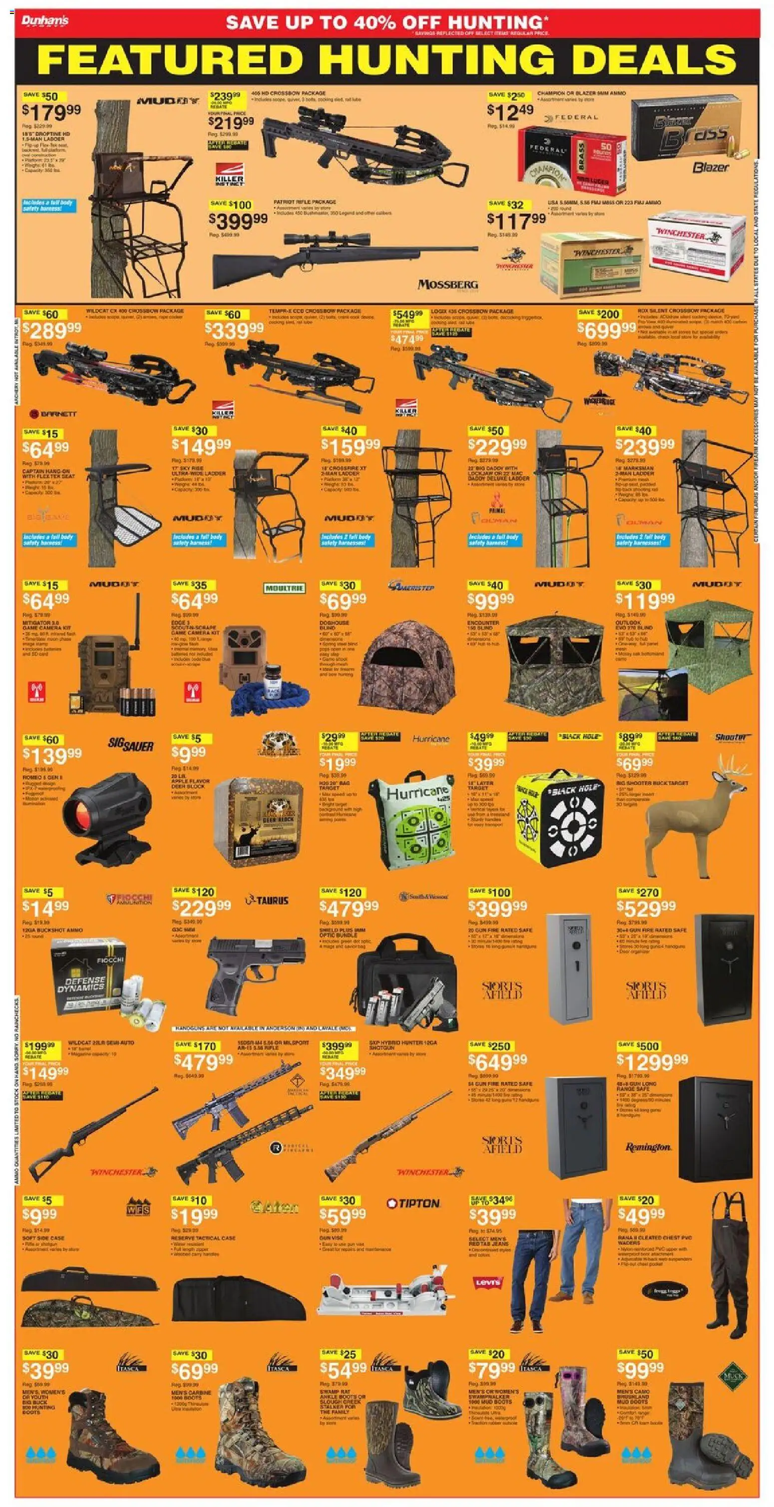 Dunham's Sports Weekly Ad - valid from 08/15/2026 | Page: 10 | Products: Safe, Crossbow, Boots, Game
