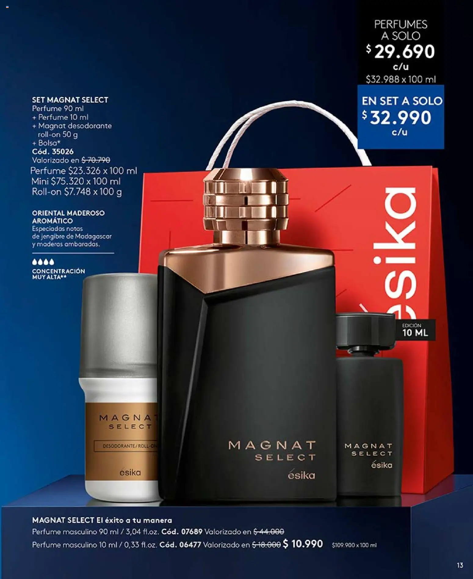 Catálogo Ésika Campaña x │ válido desde el 29.04.2026 | Página: 13 | Productos: Perfume, Jengibre, Desodorante
