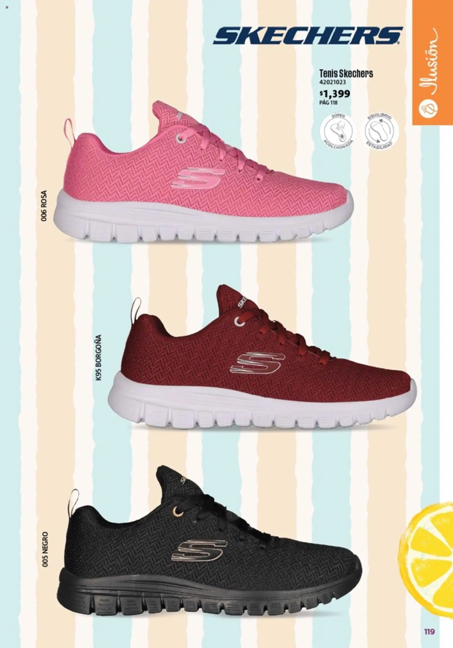 Nuevas ofertas de Ilusión válidas en toda la República Mexicana desde el 01.05.2026. ¡Encuentra las mejores ofertas en Ilusión catálogo Marcas Amigas! | Página: 121 | Productos: Tenis