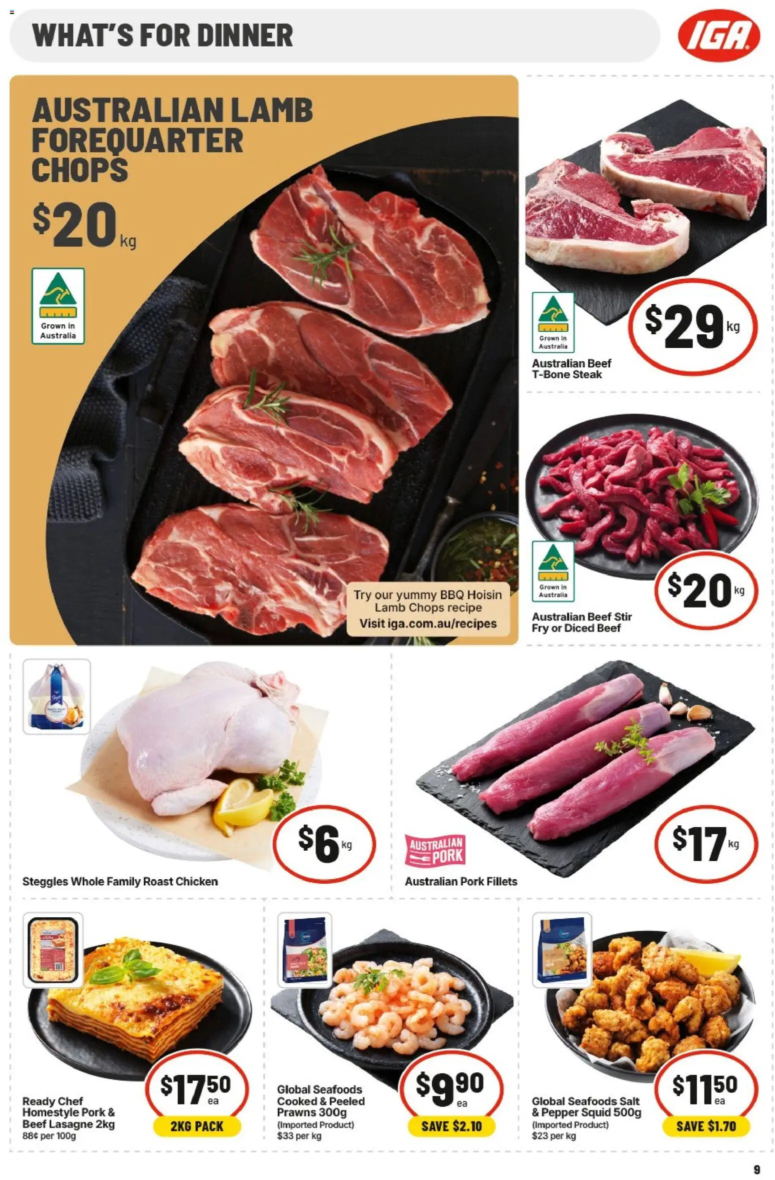IGA catalogue - valid from 20.05.2026 | Page: 12 | Products: Chicken, Lamb, Beef, Pepper