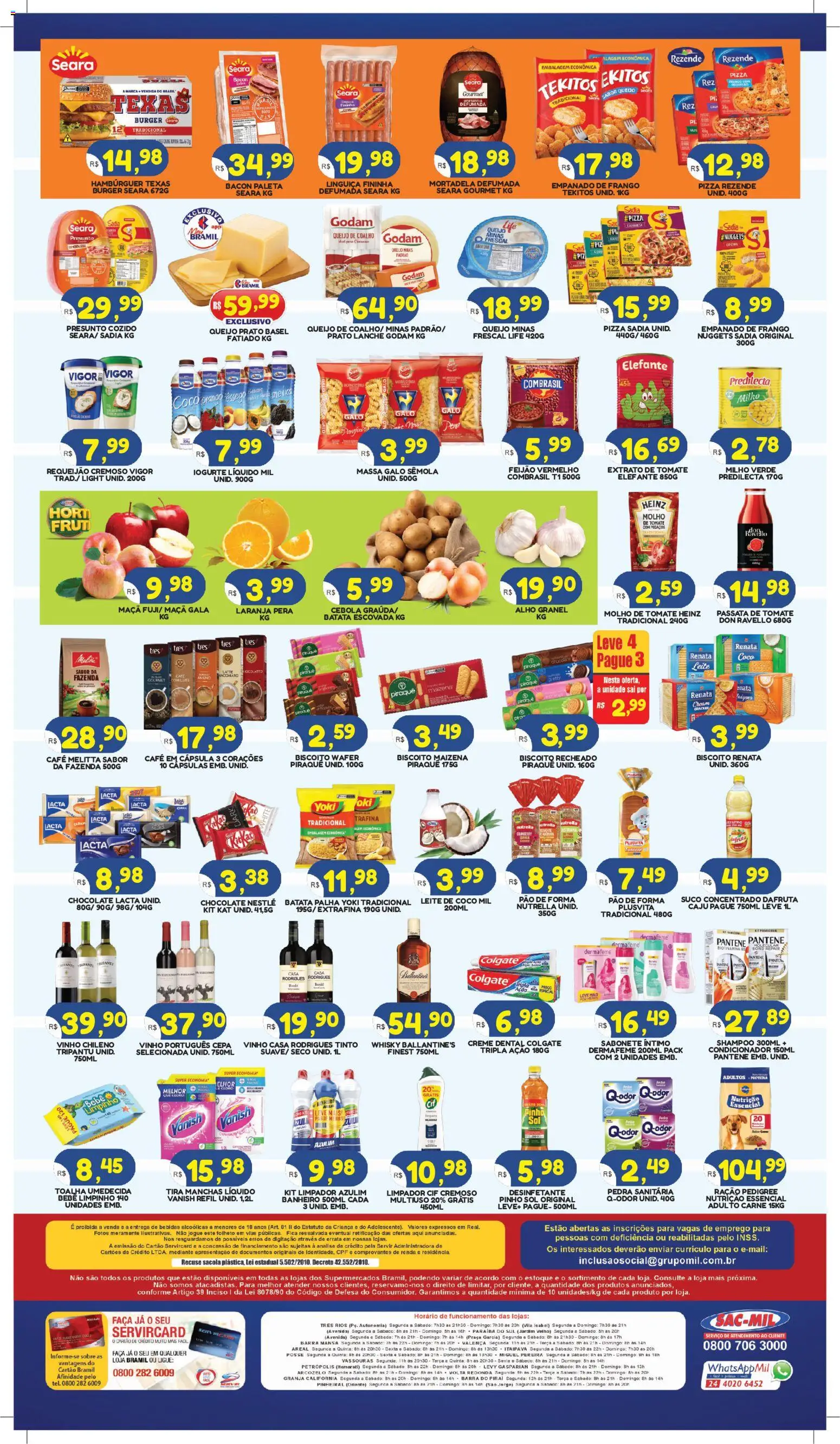 Bramil Supermercados Folheto - válido de 10/07/2026 | Página: 2 | Produtos: Tira manchas, Pão de forma, Hambúrguer, Leite de coco