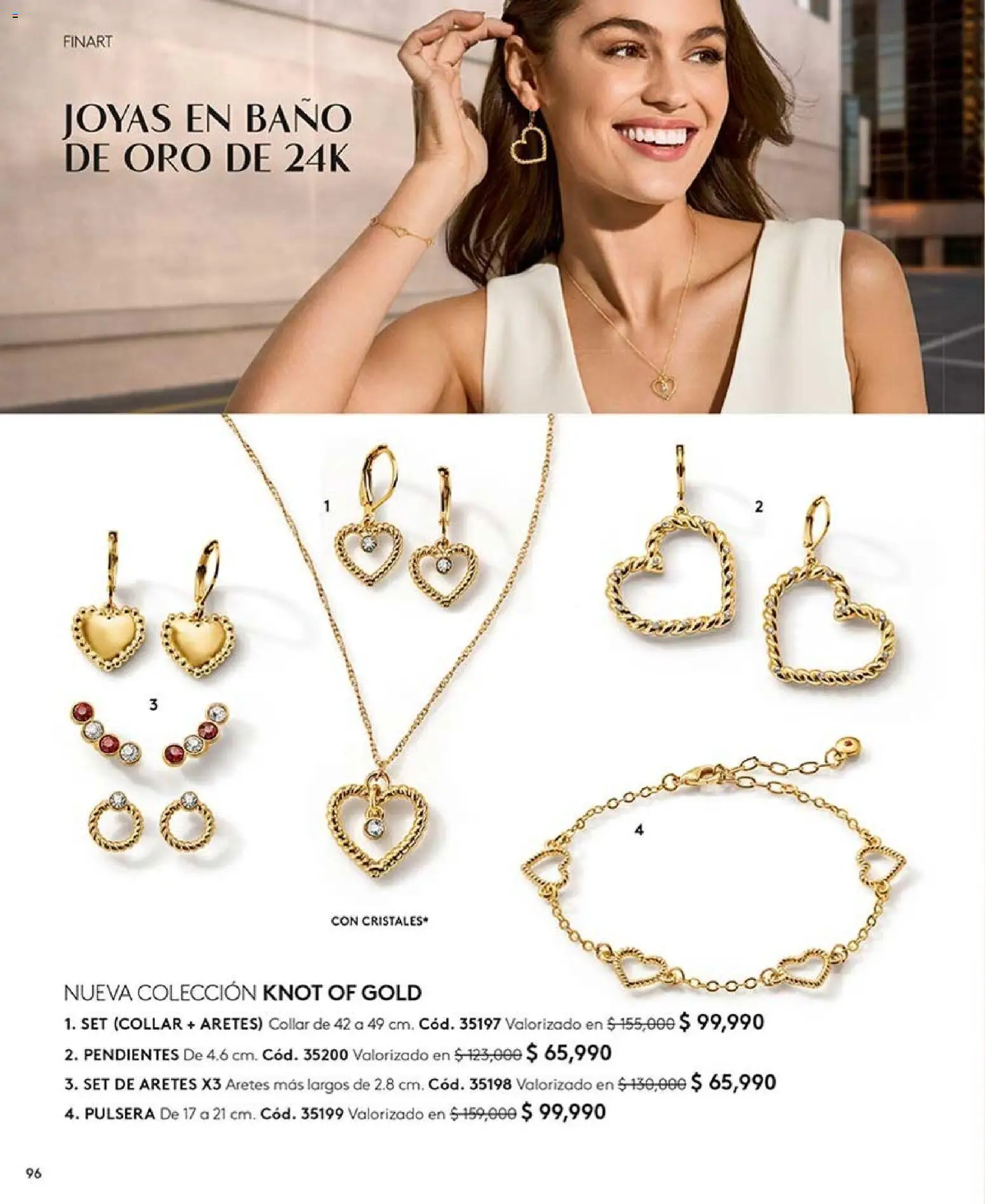 Ésika revista - valida desde el 28/08/2026 | Página: 96 | Productos: Aretes, Pulsera, Baño, Collar