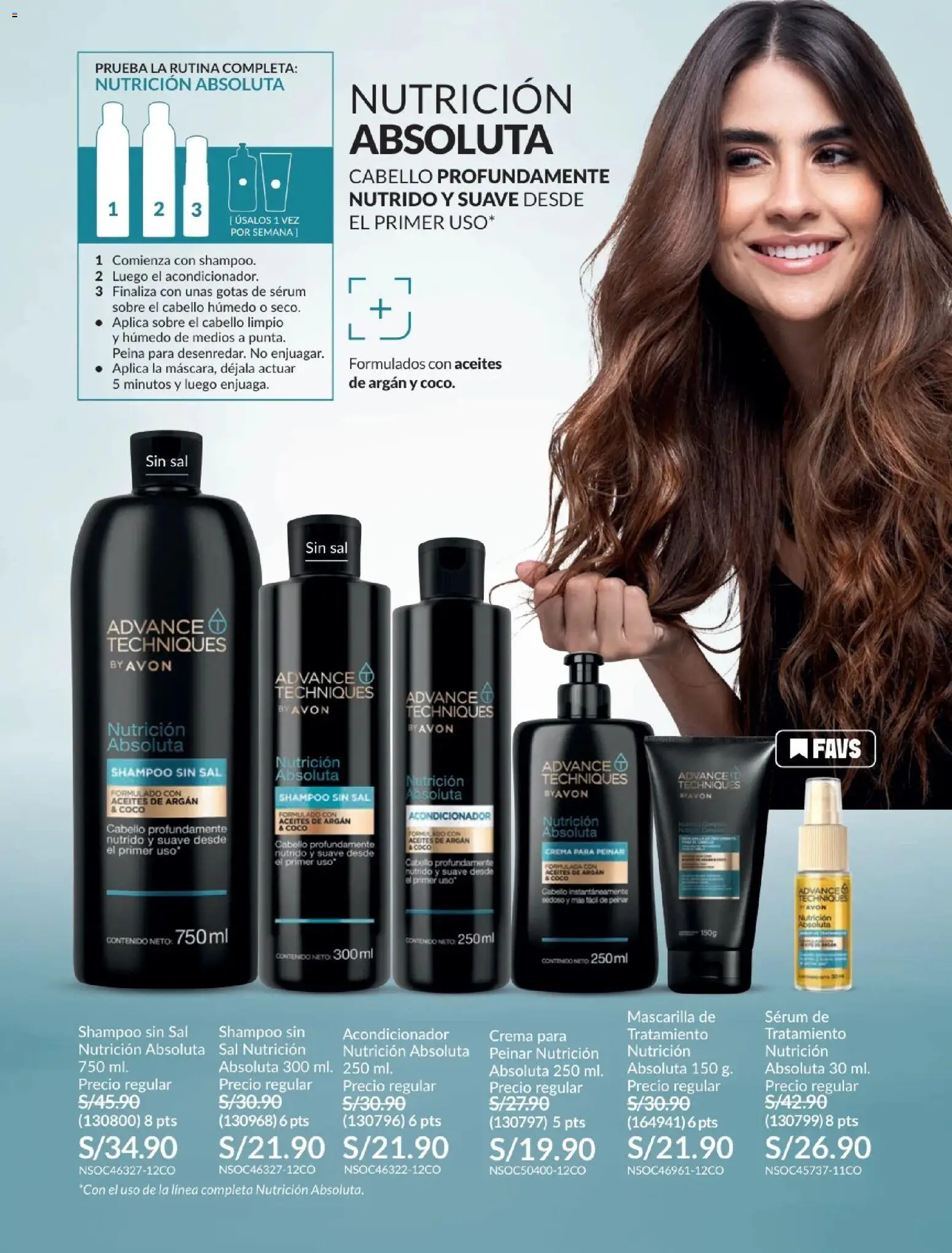 Catálogo Avon válido desde 21/04/2026 | Página: 176 | Productos: Shampoo, Acondicionador, Crema