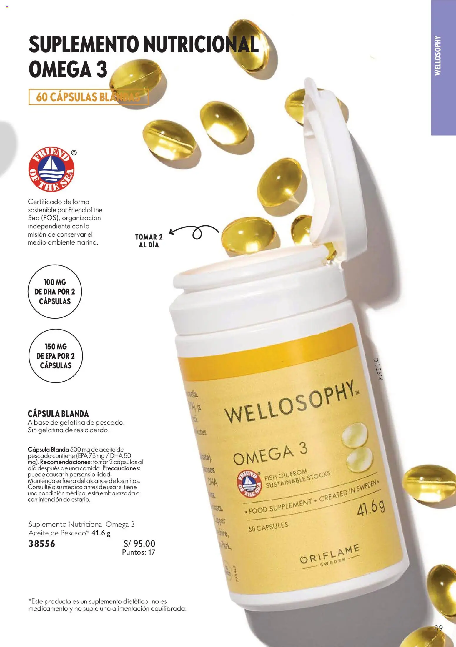 Catálogo Oriflame válido desde 12/09/2026 | Página: 89 | Productos: Aceite de pescado, Pescado, Omega, Omega 3