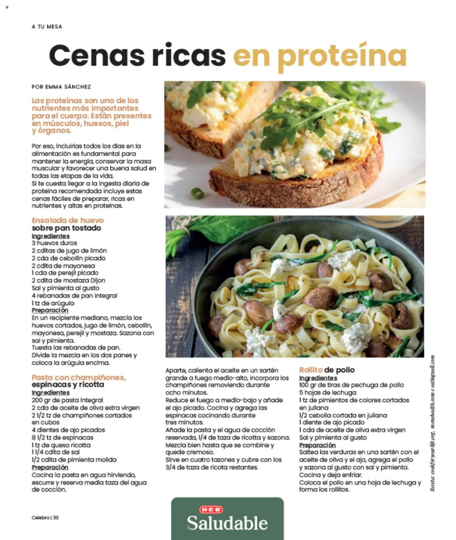Nuevas ofertas de H-E-B válidas en toda la República Mexicana desde el 01/07/2026. ¡Encuentra las mejores ofertas en H-E-B folleto Celebra! | Página: 30 | Productos: Pimienta, Aceite de oliva, Agua, Pasta