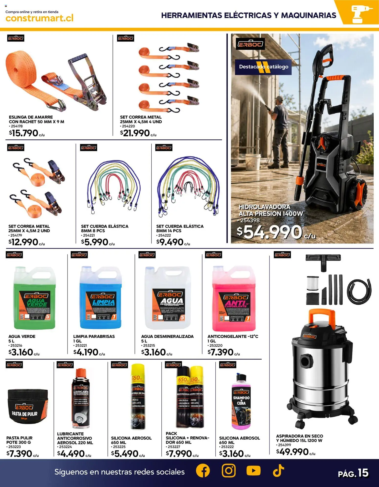 Construmart Ofertas │ válido desde el 31.07.2026 | Página: 15 | Productos: Lubricante, Agua, Cera, Hidrolavadora