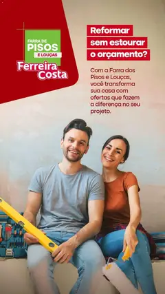Ferreira Costa ofertas Farra de Pisos - Pré-Visualização do folheto da loja Ferreira Costa, válido de 29/07/2026