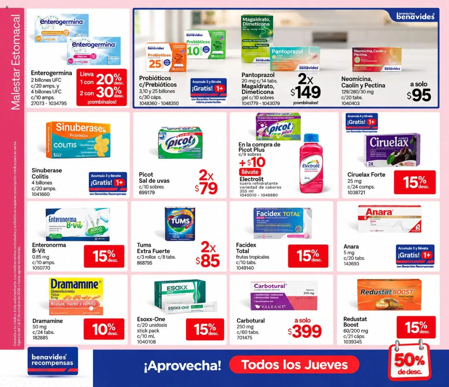Catálogo Farmacia Benavides - Página 8 - Ofertas válidas hasta el 30 de octubre de 2026