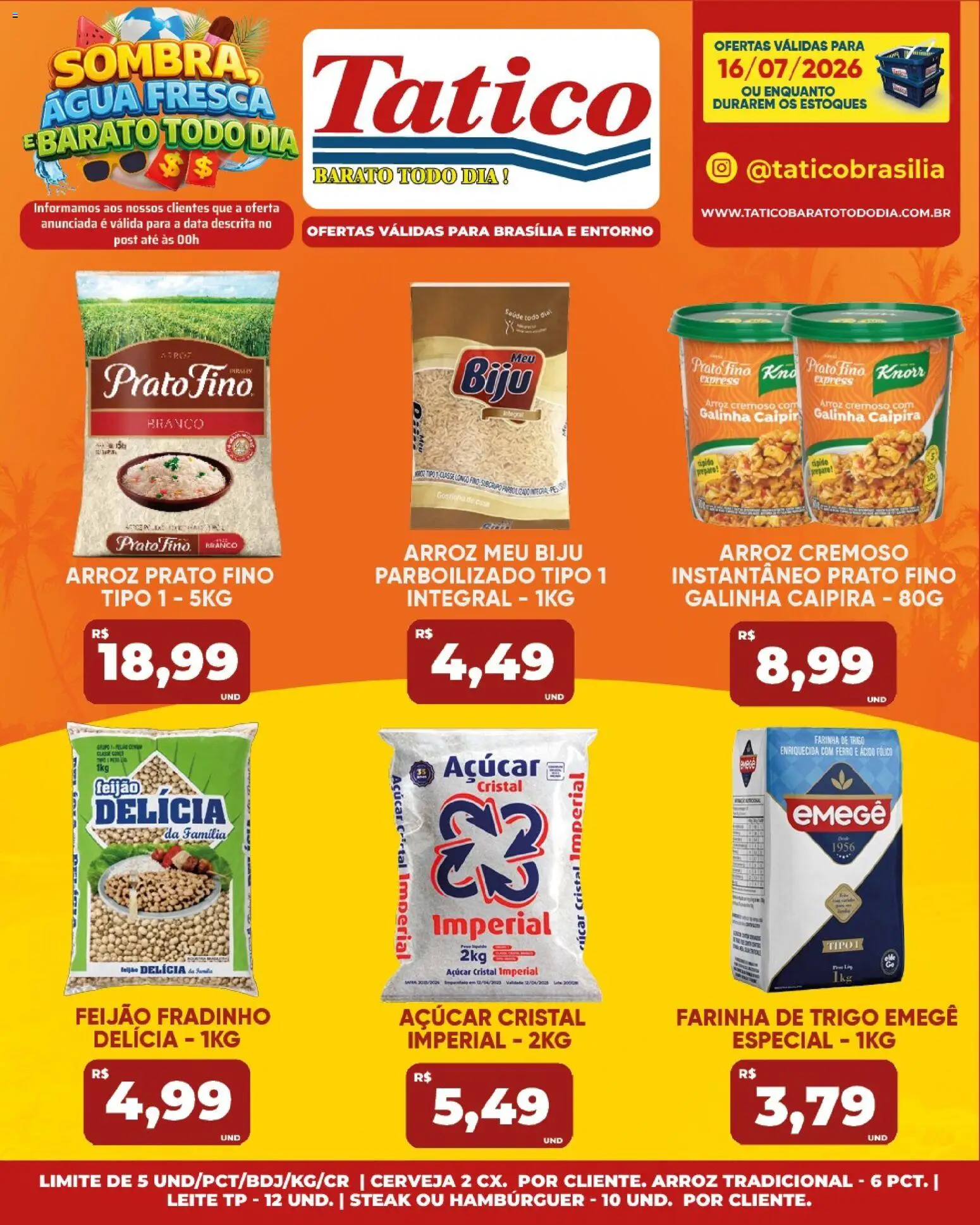 Tatico Folheto - válido de 16/07/2026 | Página: 15 | Produtos: Ferro, Cerveja, Arroz, Açúcar