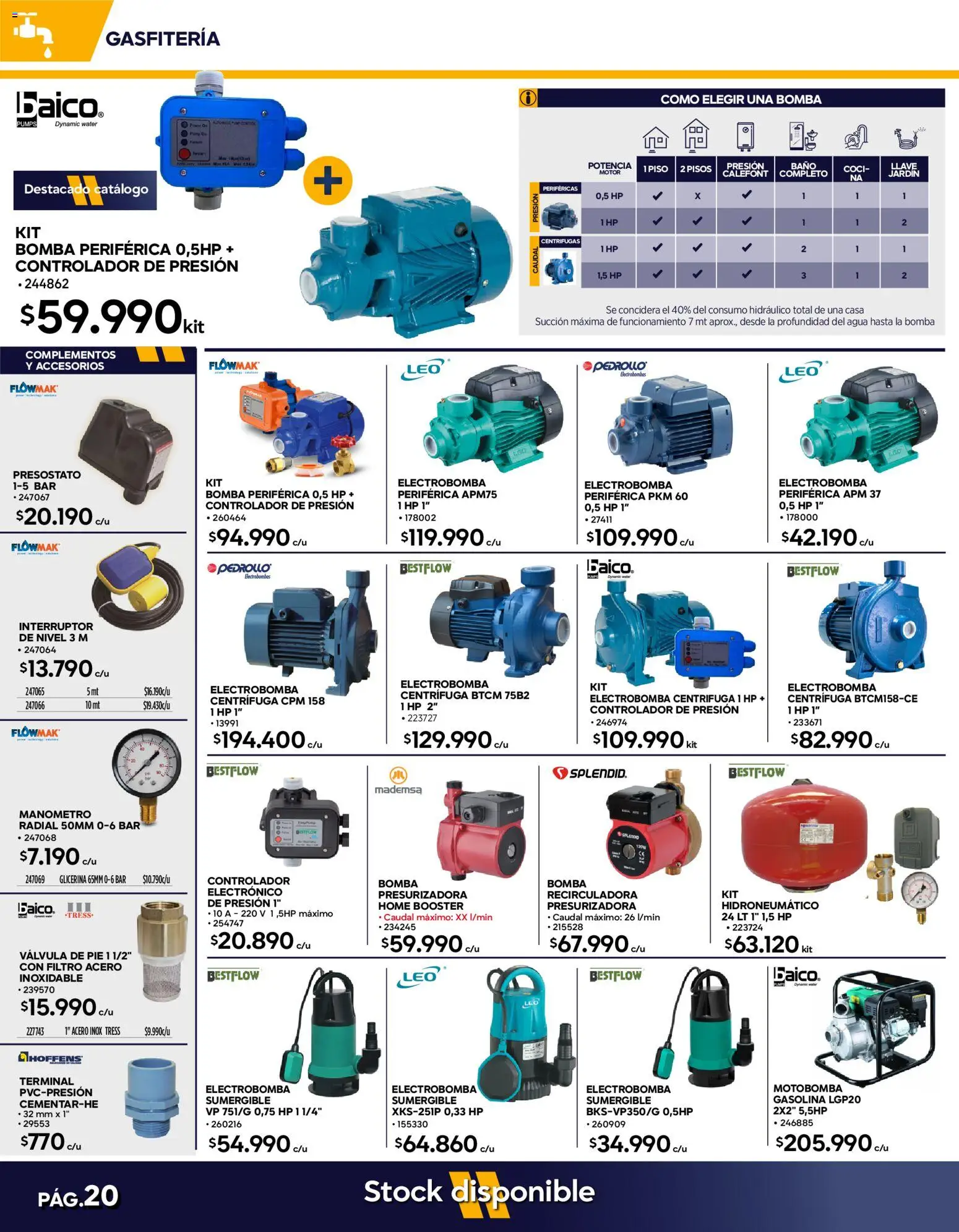 Construmart Ofertas │ válido desde el 31.07.2026 | Página: 20 | Productos: Agua, Interruptor, Manómetro, Llave