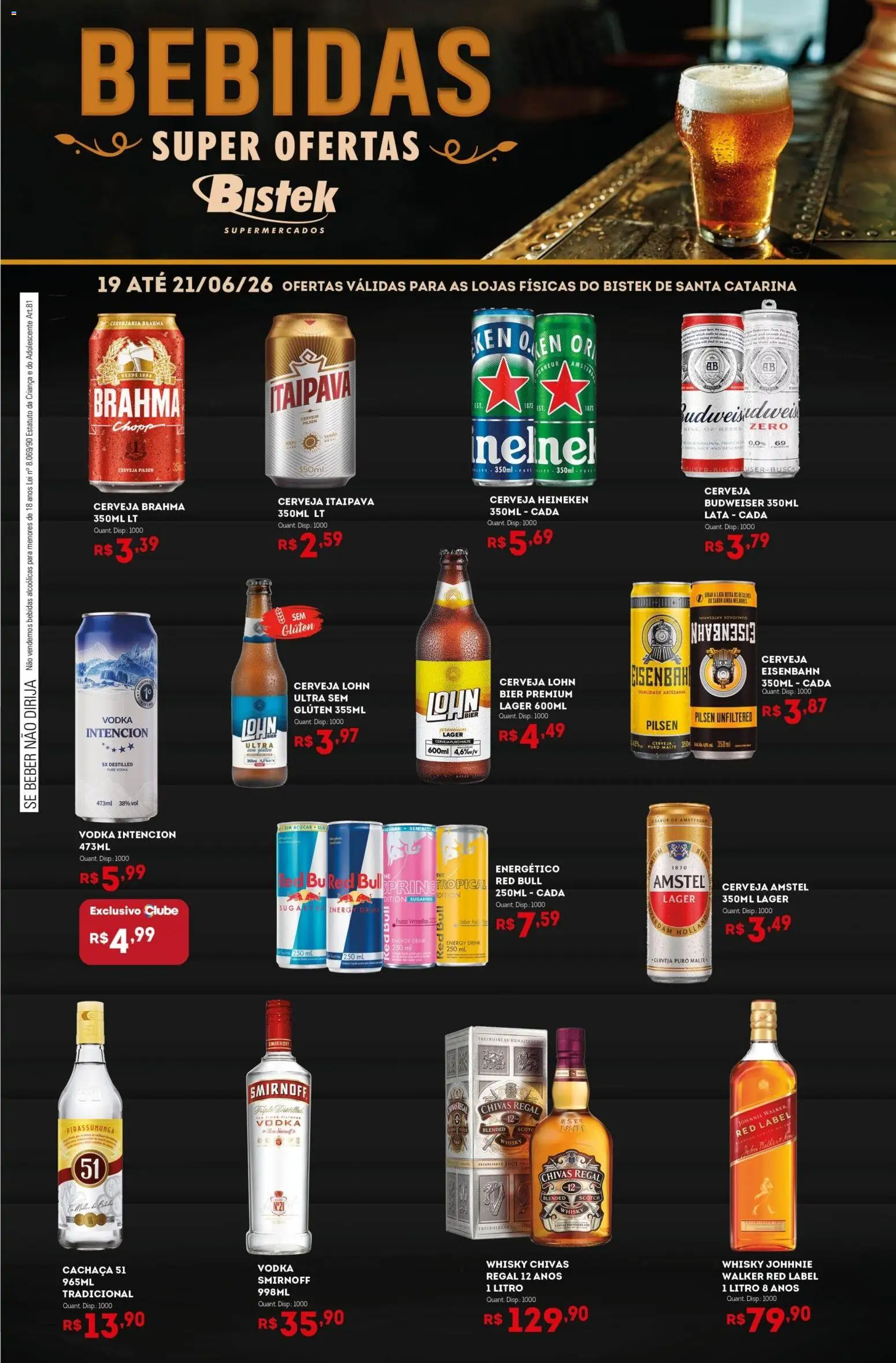 Bistek Supermercados Folheto - válido de 19.06.2026 | Página: 1