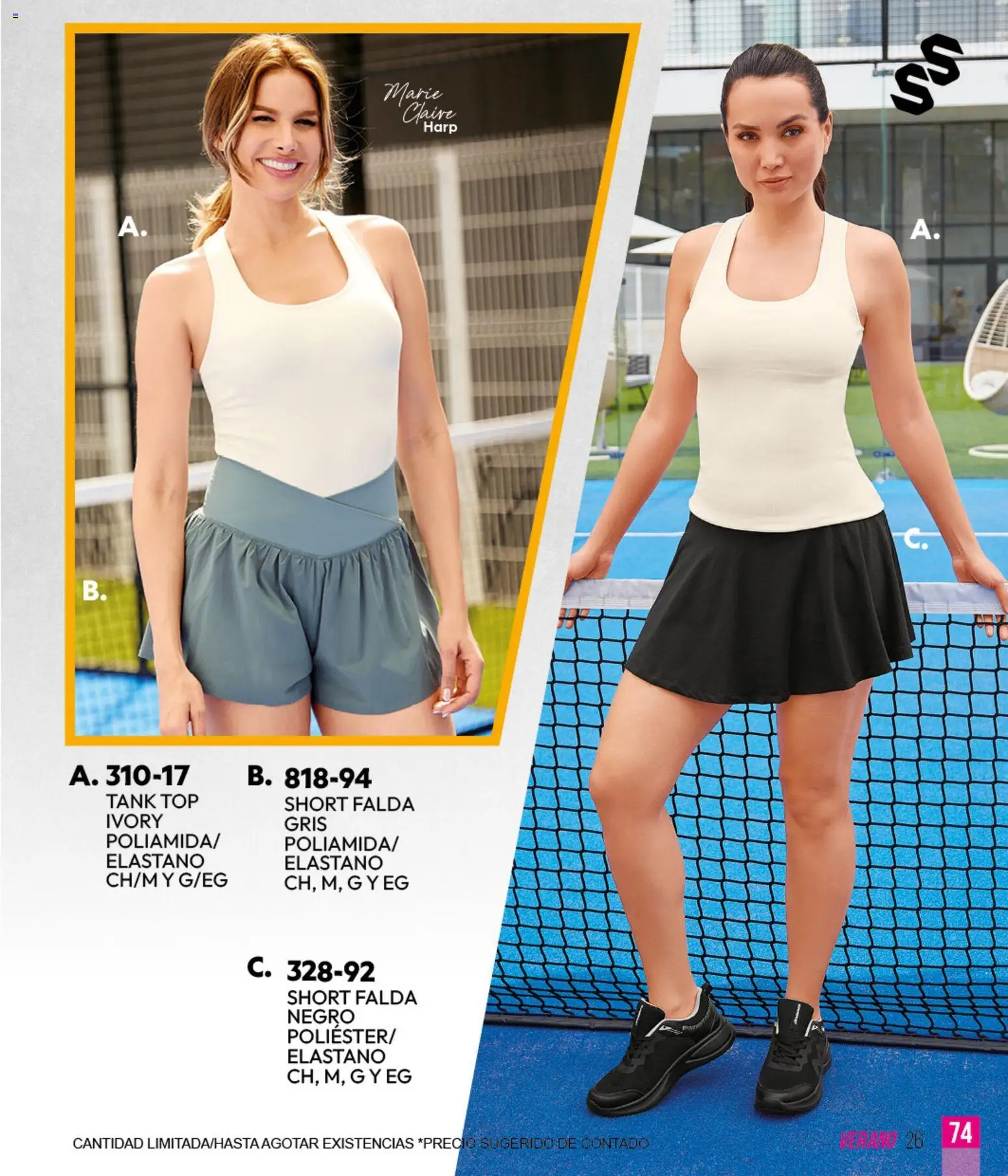 Nuevas ofertas de Cklass válidas en toda la República Mexicana desde el 05.03.2026. ¡Encuentra las mejores ofertas en Cklass catálogo Sportbrands Verano Caballero! | Página: 202 | Productos: Top, Falda, Short