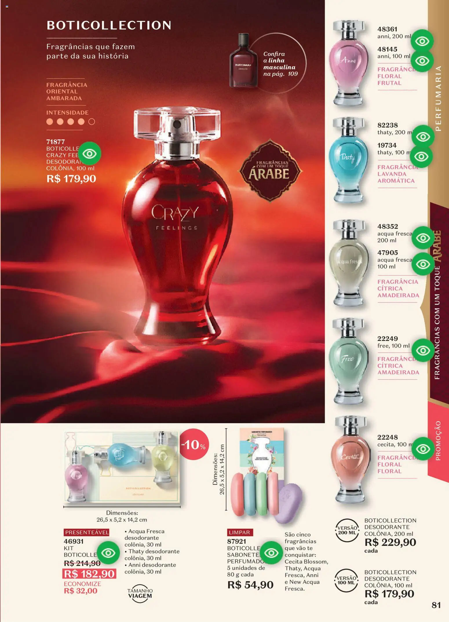 O Boticário Folheto - válido de 10/08/2026 | Página: 85 | Produtos: Fragrância, Desodorante, Sabonete
