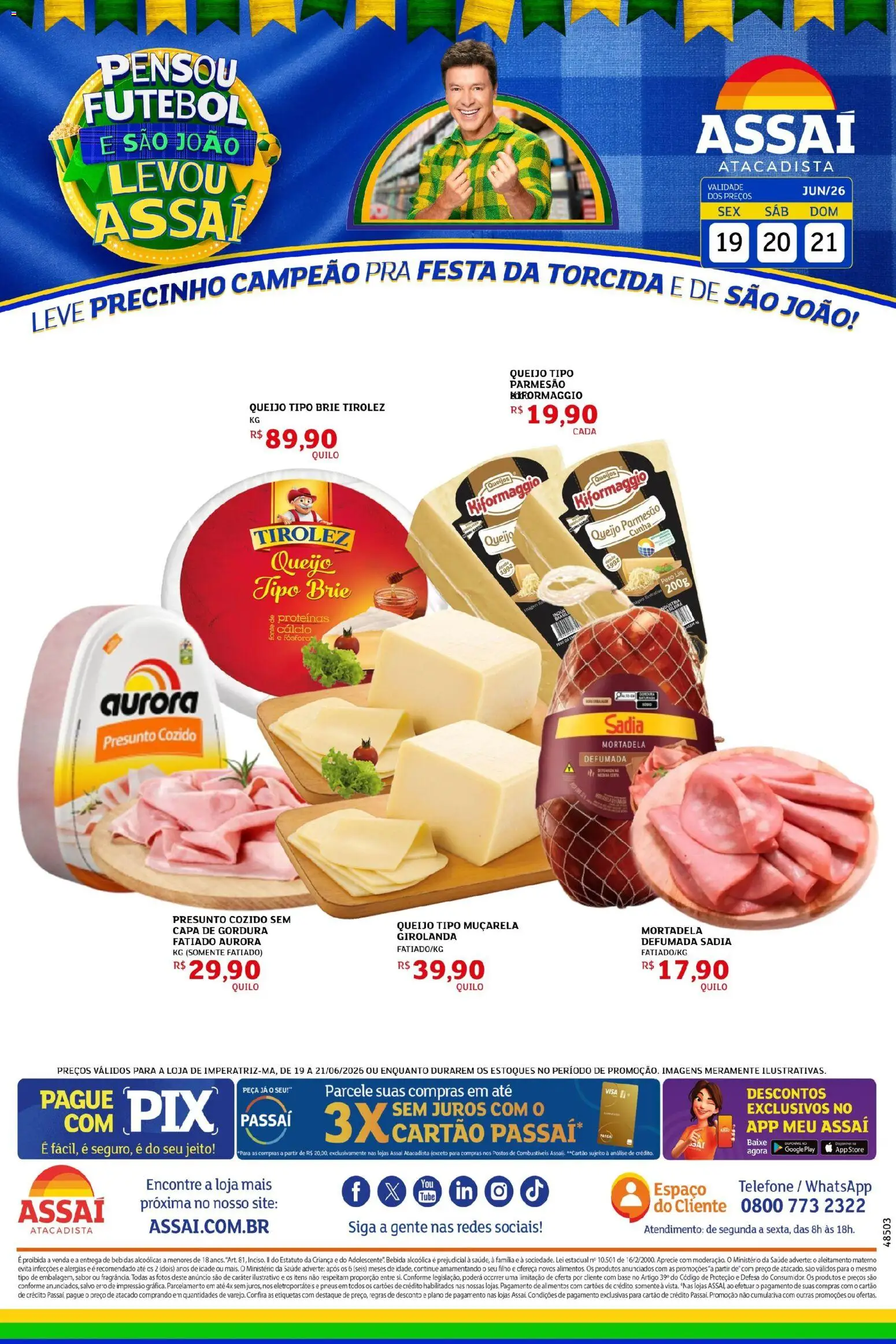 Assaí Atacadista Folheto - válido de 19.06.2026 | Página: 1