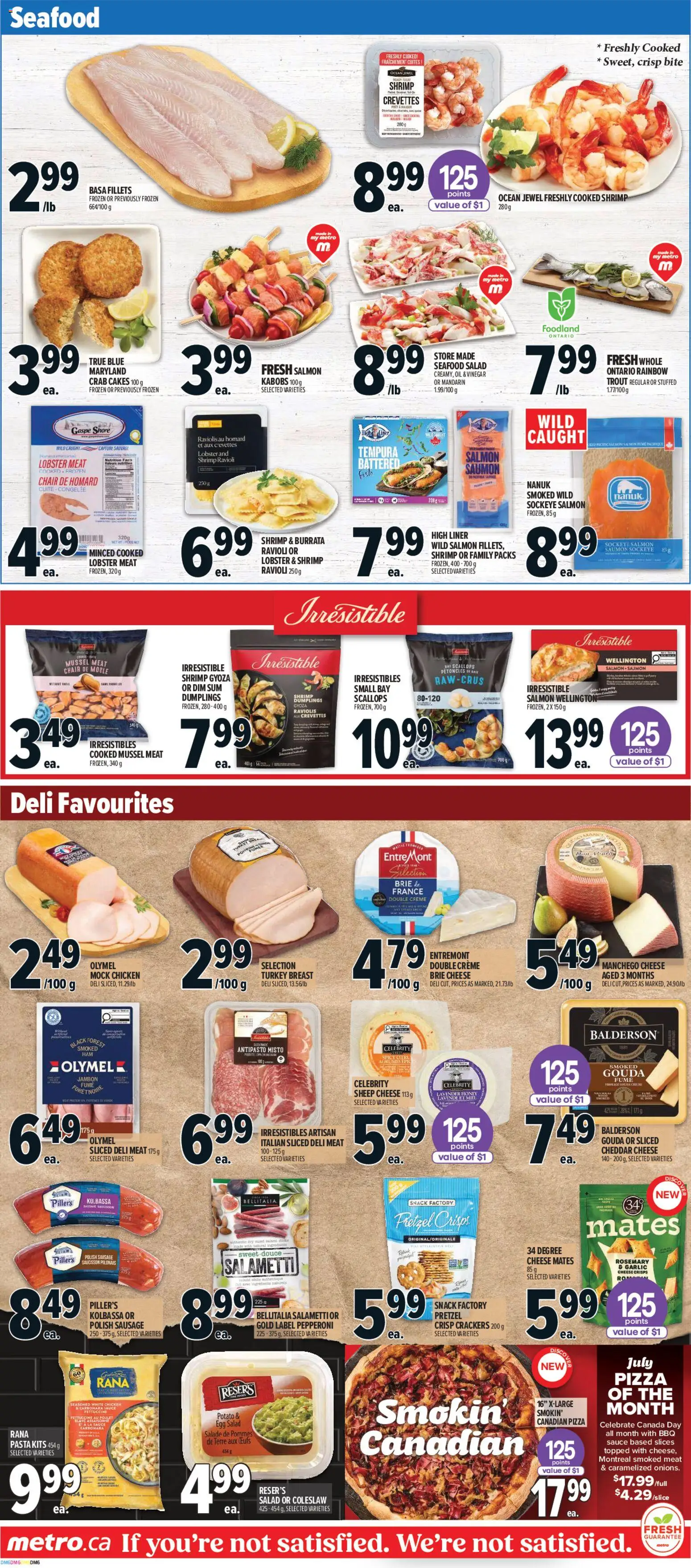 Metro flyer valid from Jul 2, 2026 | Page: 7 | Products: Pasta, Turkey, Pizza, Chicken