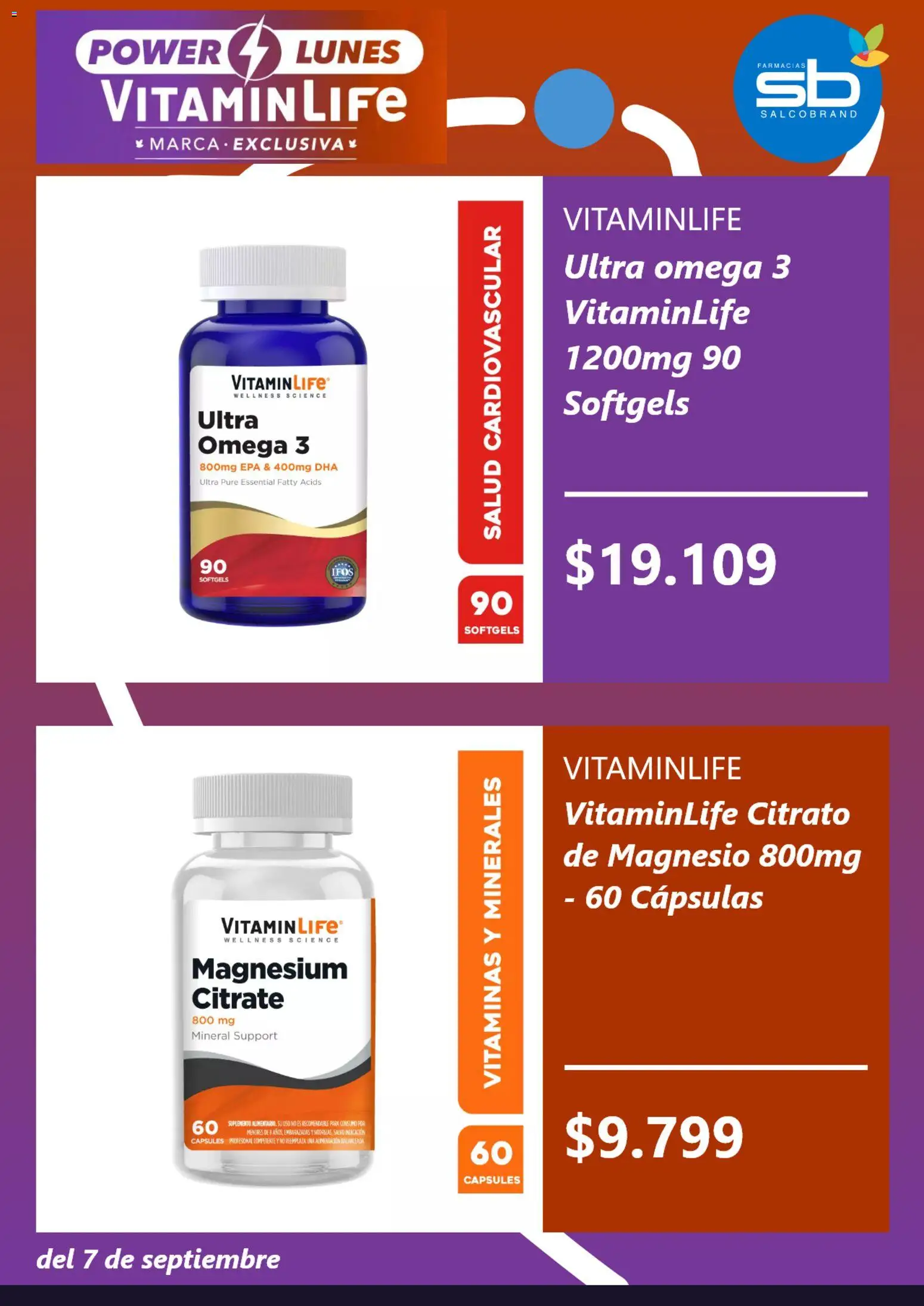 Salcobrand Ofertas │ válido desde el 06.09.2026 | Página: 2 | Productos: Omega 3, Puré, Vitaminas, Omega
