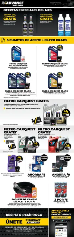 Preview of Advance Auto Parts weekly ads valid from 08/16/2026
