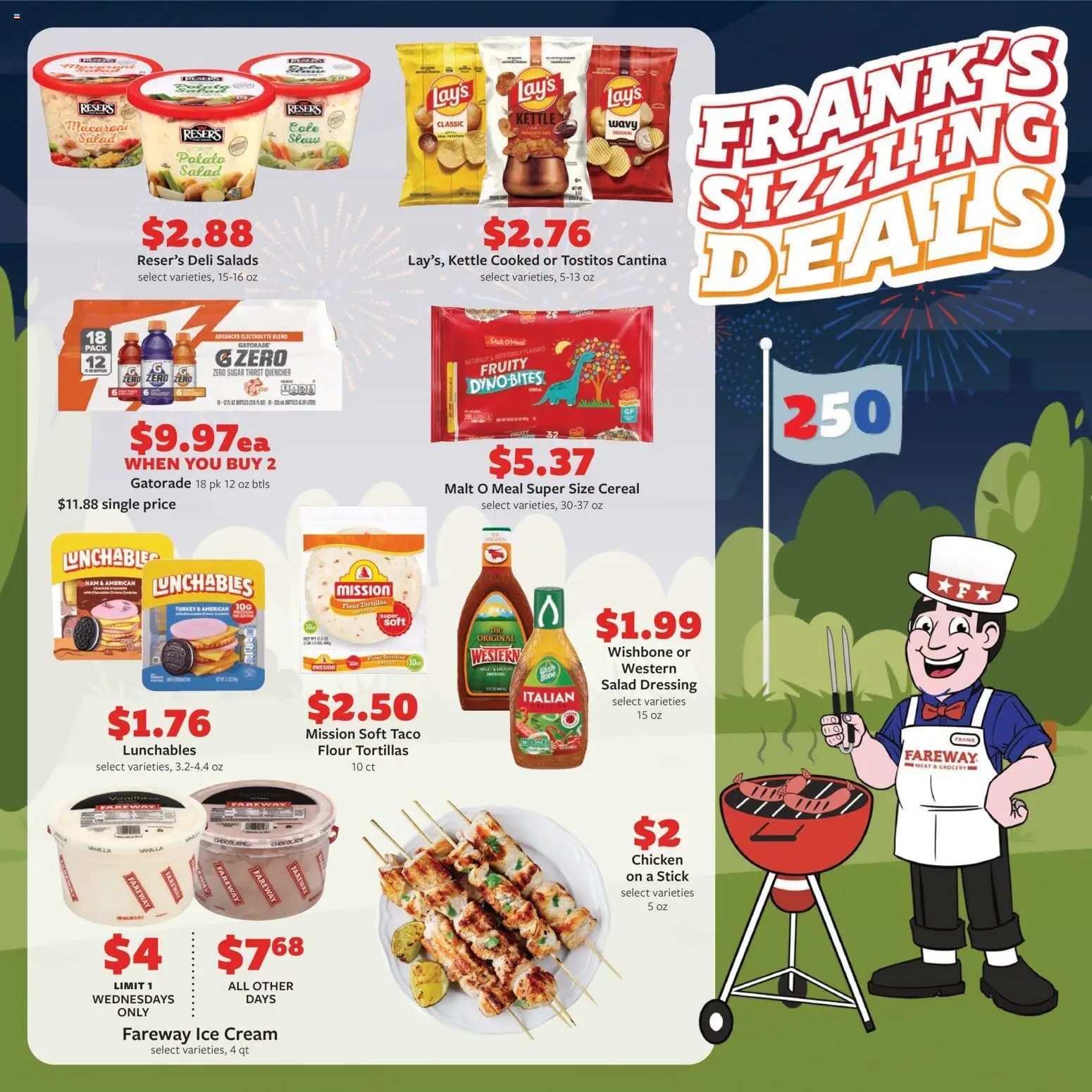Fareway Weekly Ad - valid from 08.06.2026 | Page: 11 | Products: Chocolate, Ham, Ice cream, Salad