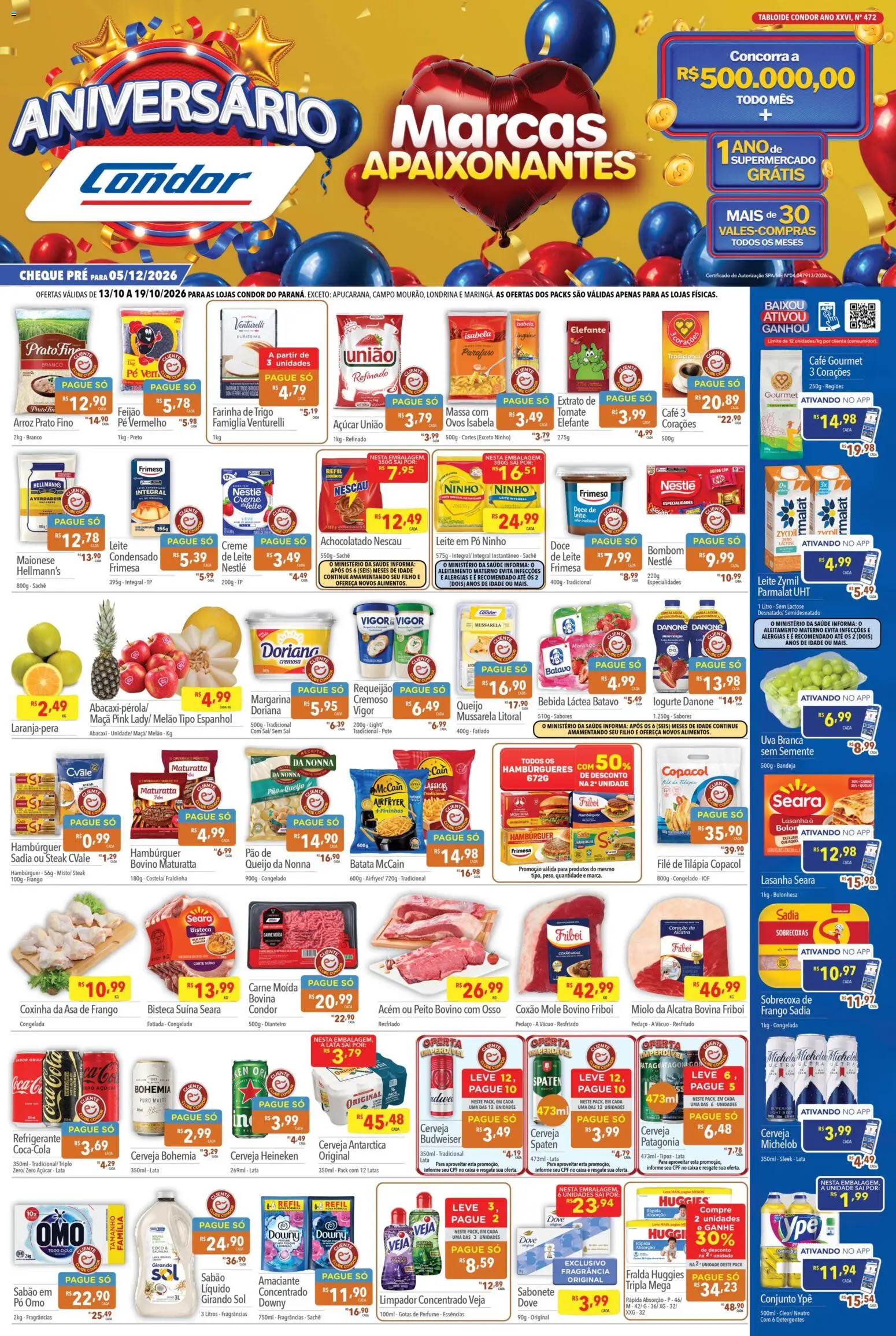 Supermercados Condor Folheto - válido de 13/10/2026 | Página: 1