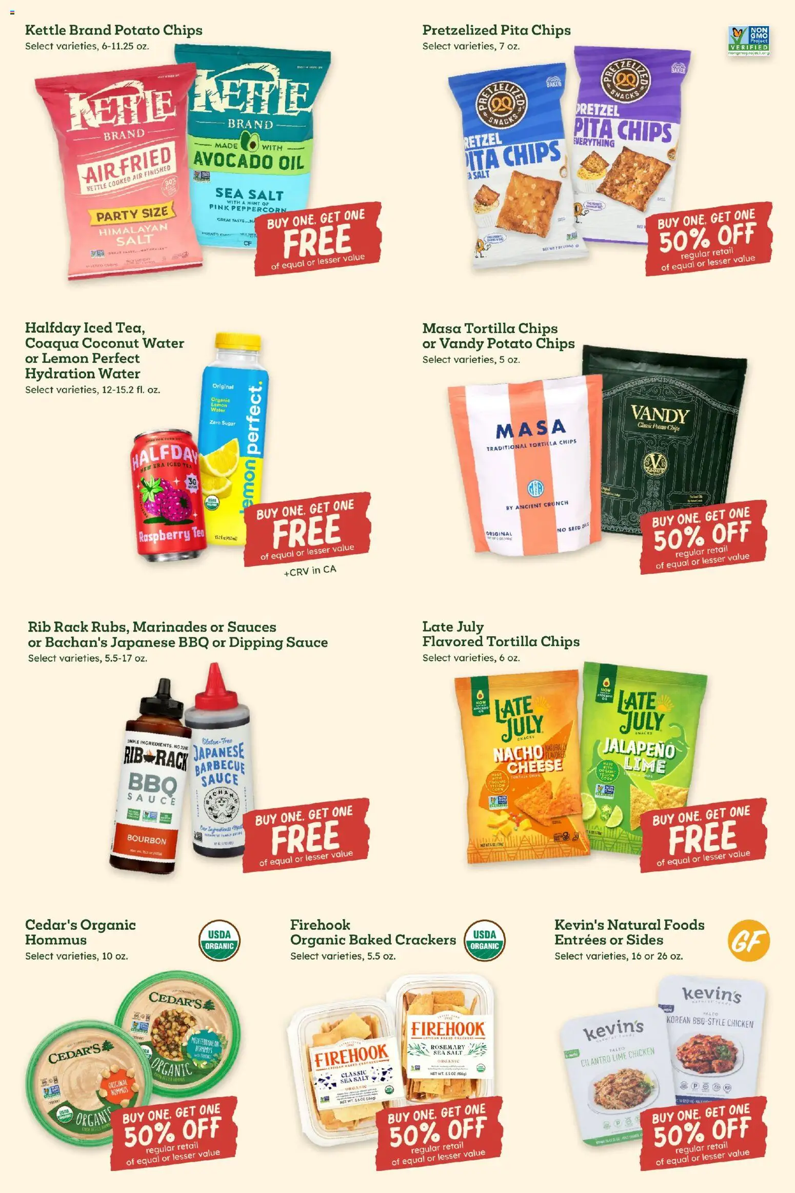 Sprouts Weekly Ad - valid from 08/26/2026 | Page: 7 | Products: Potato chips, Sauces, Tea, Bourbon