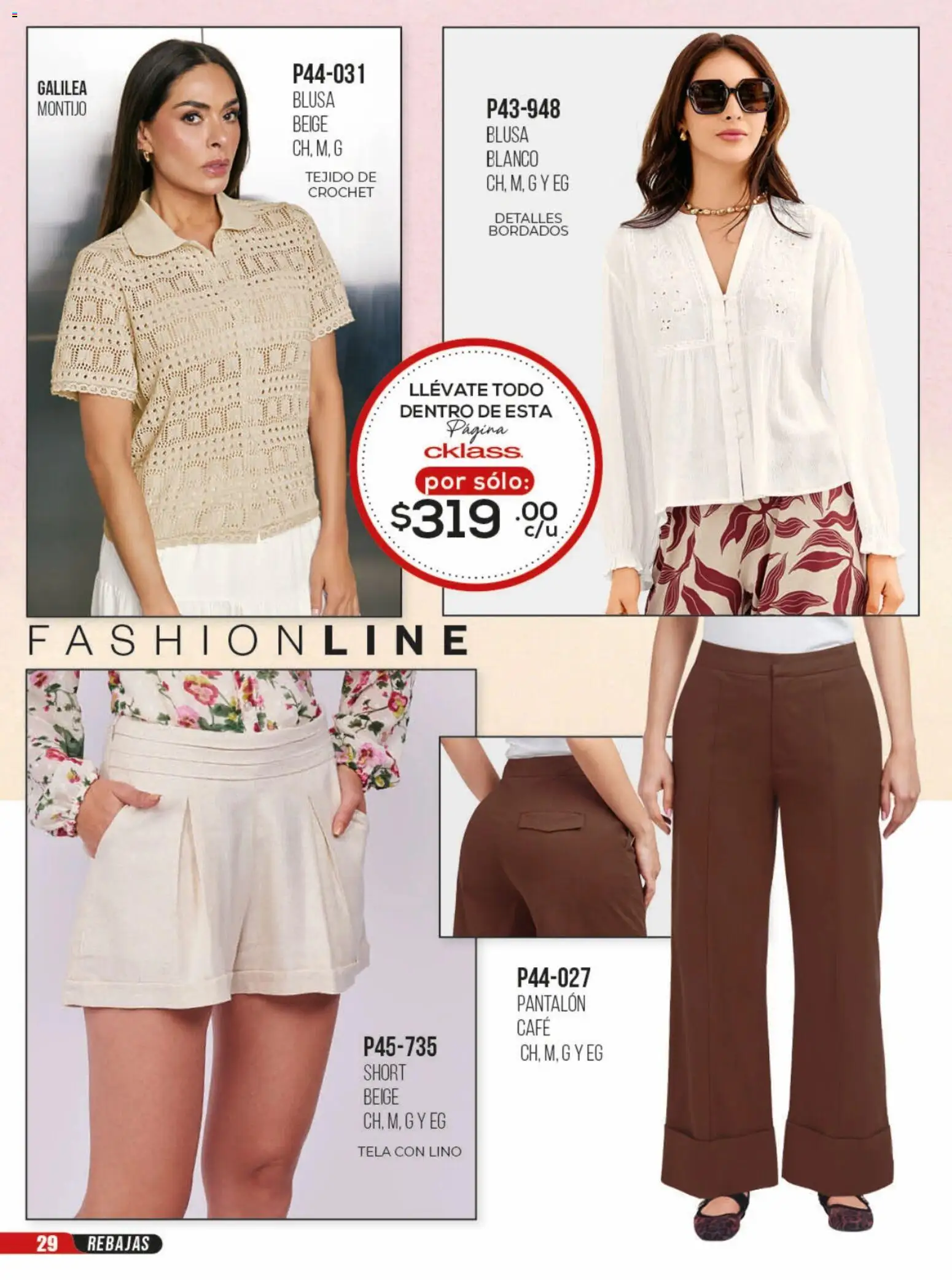 Nuevas ofertas de Cklass válidas en toda la República Mexicana desde el 23/06/2026. ¡Encuentra las mejores ofertas en Cklass catálogo Rebajas sobre rebajas ropa! | Página: 30 | Productos: Blusa, Café, Short
