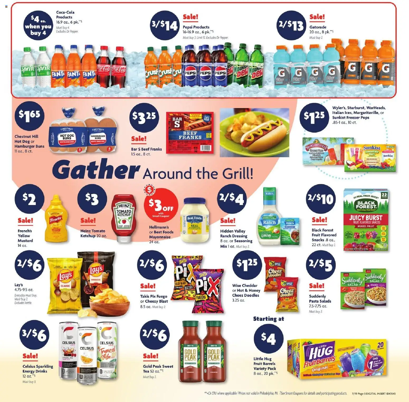 Family Dollar Weekly Ad - valid from 07/19/2026 | Page: 3 | Products: Beef, Mayonnaise, Freezer, Grill