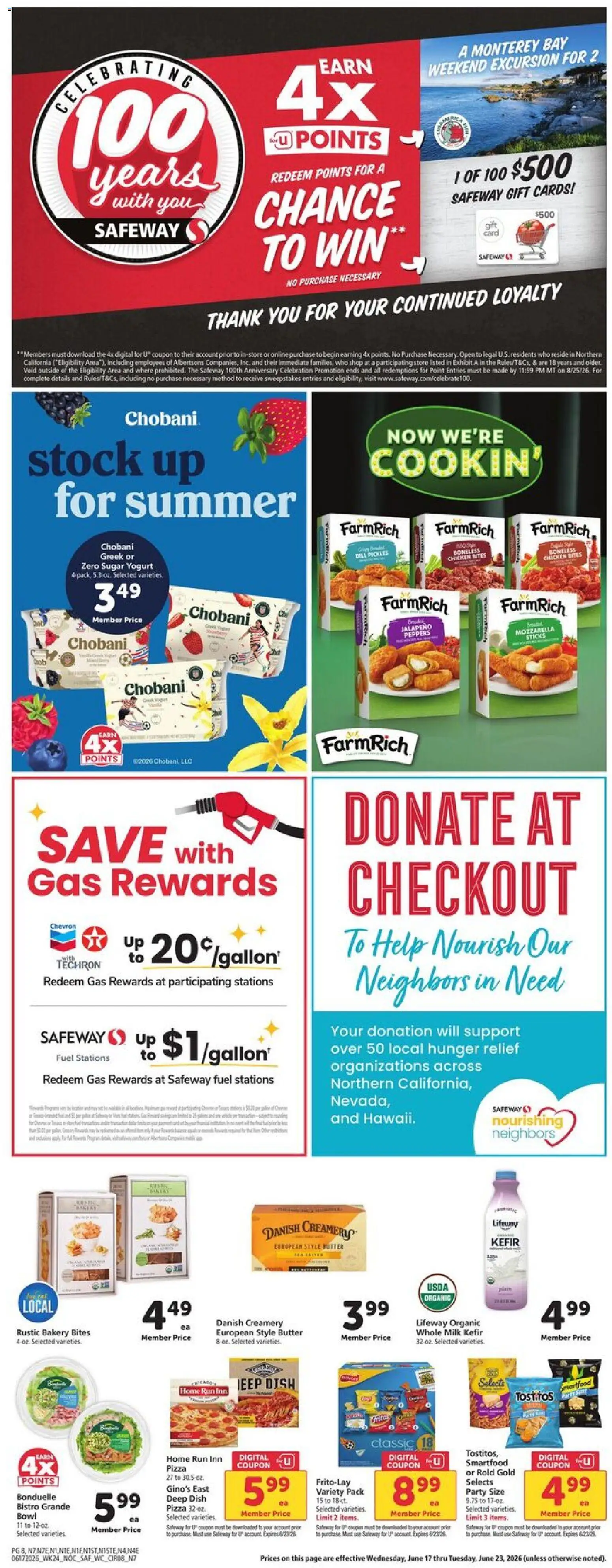 Safeway Weekly Ad - valid from 17.06.2026 | Page: 8 | Products: Bakery, Milk, Butter, Sugar