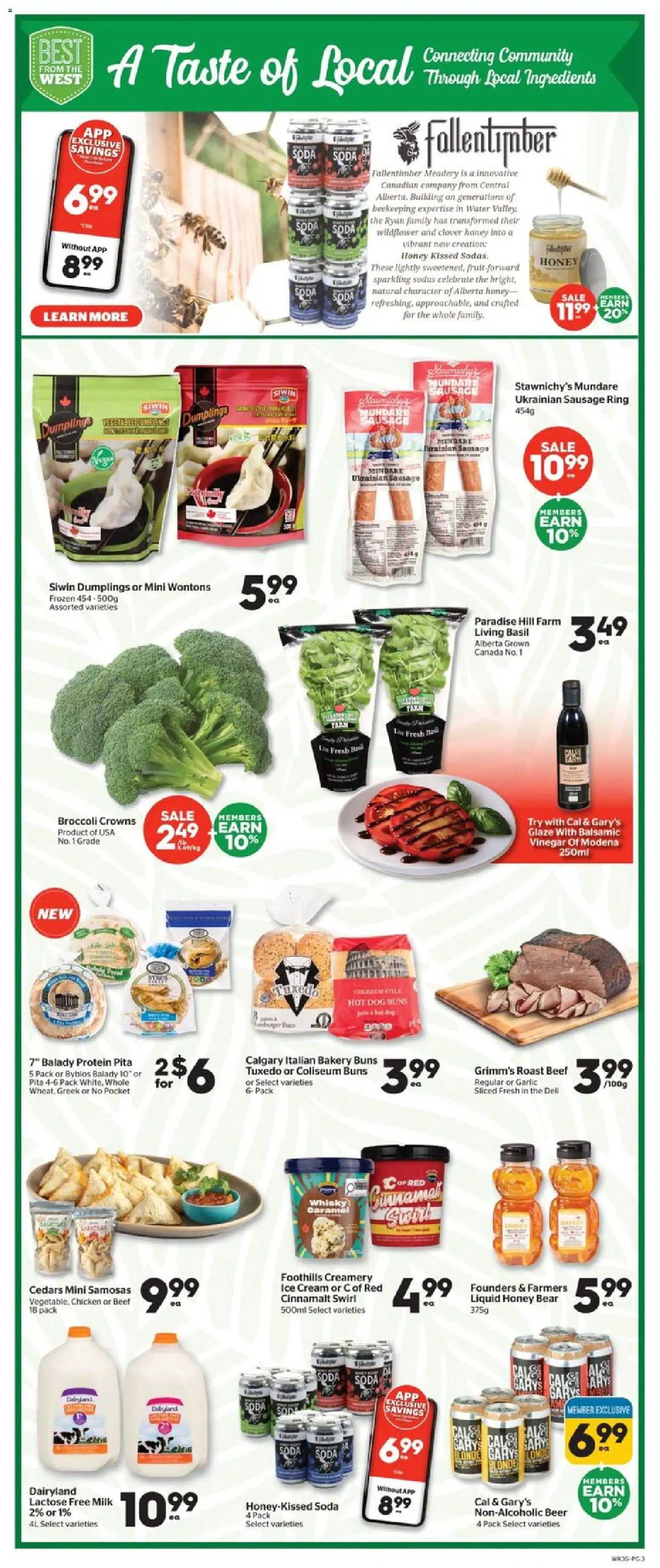 Calgary Co-op flyer valid from Jul 2, 2026 | Page: 3 | Products: Ice cream, Bakery, Beer, Chicken