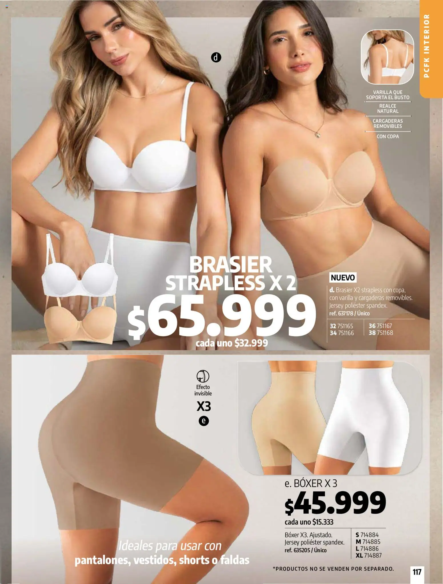 Pacifika revista - valida desde el 21/07/2026 | Página: 116 | Productos: Brasier, Faldas
