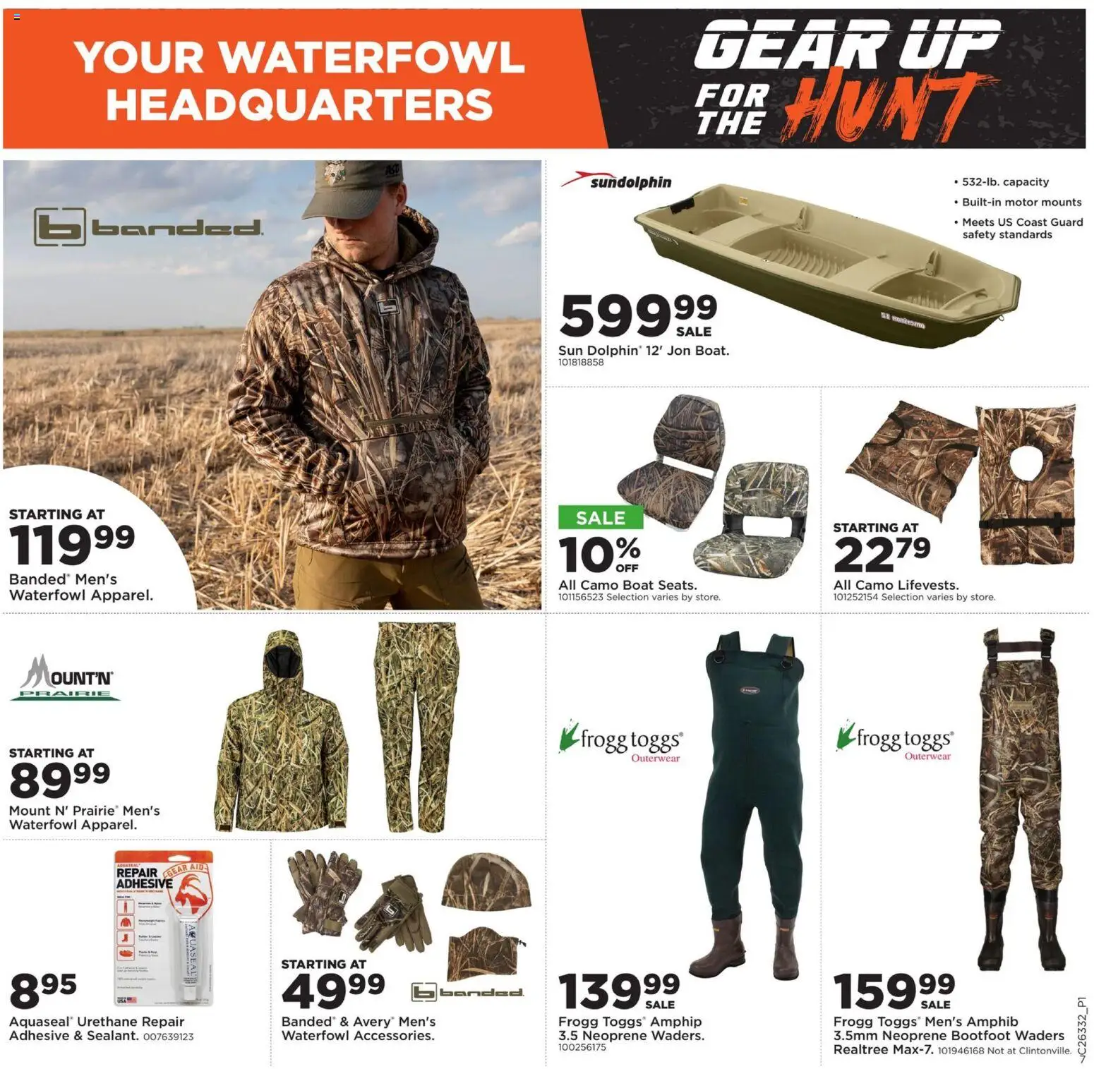 Mills Fleet Farm Ad - valid from 08/10/2026 | Page: 7 | Products: Adhesive, Waterfowl
