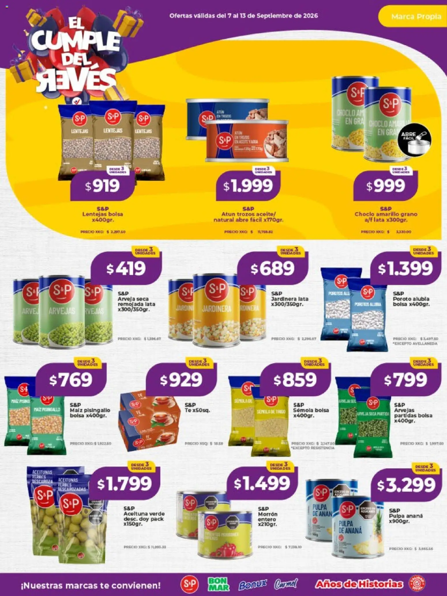 Vital - Especial nuestras marcas │ válido desde el 07/09/2026 | Página: 2 | Productos: Morrón, Choclo, Lentejas, Arvejas