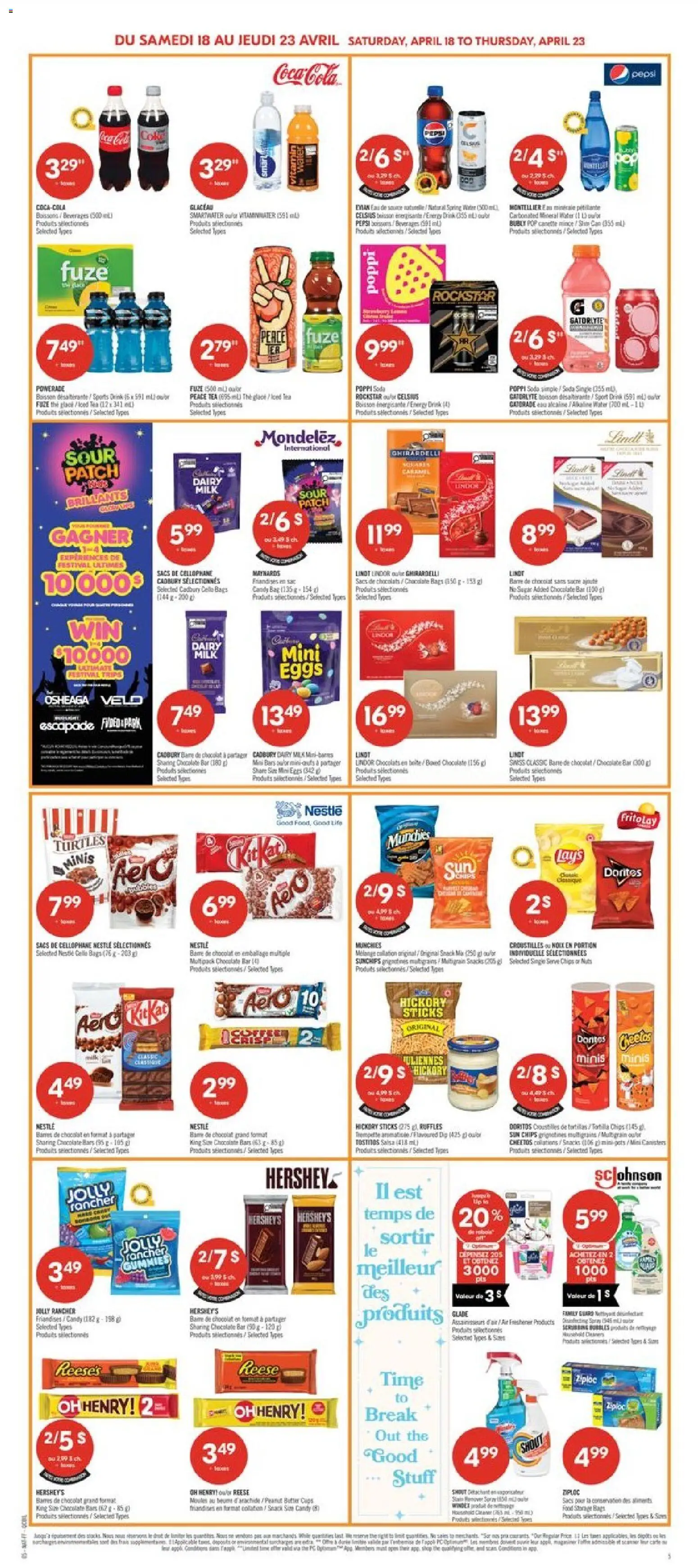 Pharmaprix flyer valid from 17.04.2026 | Page: 7 | Products: Chips, Butter, Eggs, Chocolate