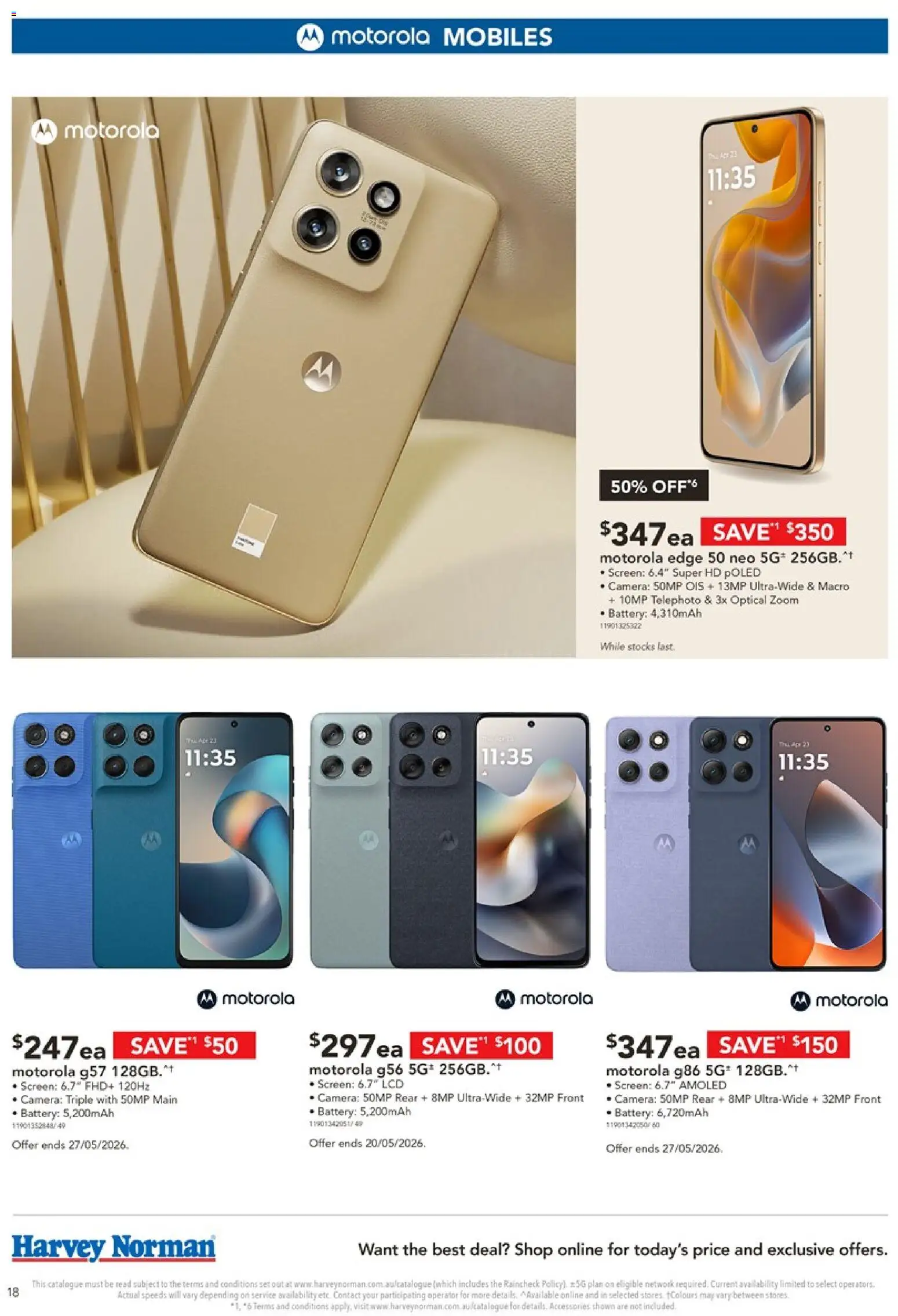 Harvey Norman catalogue - valid from 19.05.2026 | Page: 18 | Products: Battery, Camera, Screen