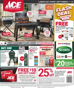 Preview of ACE Hardware weekly ads valid from 09/01/2026