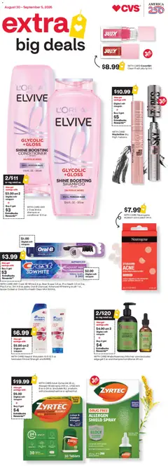 Preview of CVS Pharmacy weekly ads valid from 08/30/2026