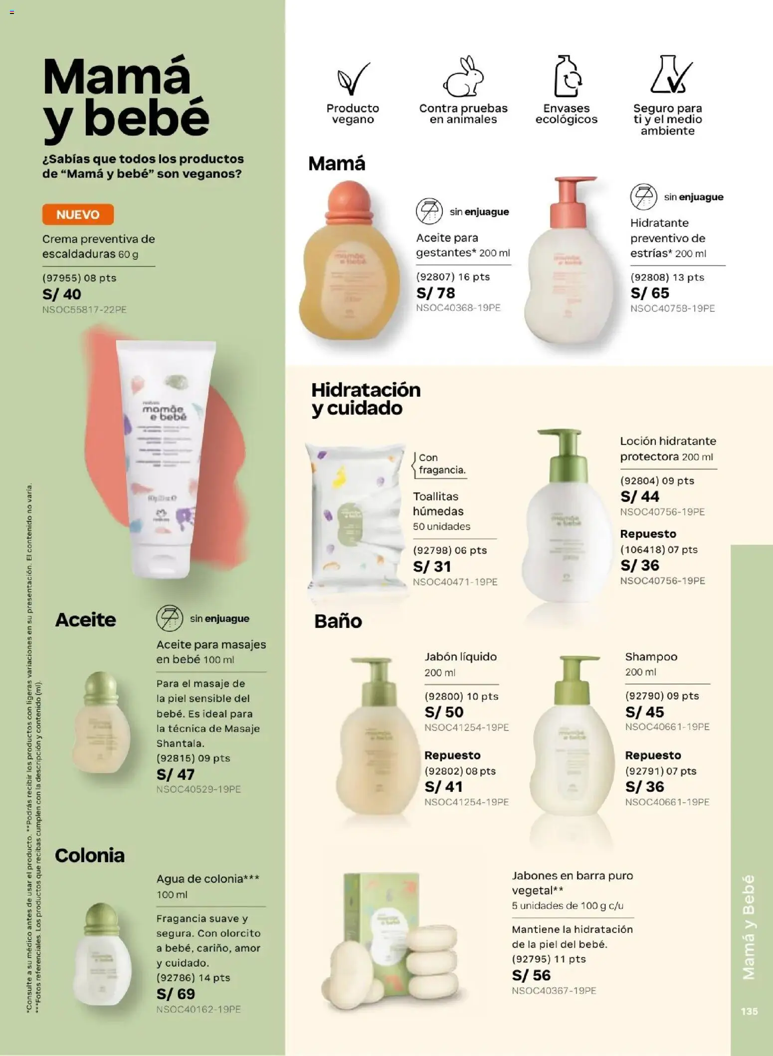 Catálogo Natura válido desde 24.05.2026 | Página: 143 | Productos: Jabón, Baño, Aceite, Fragancia